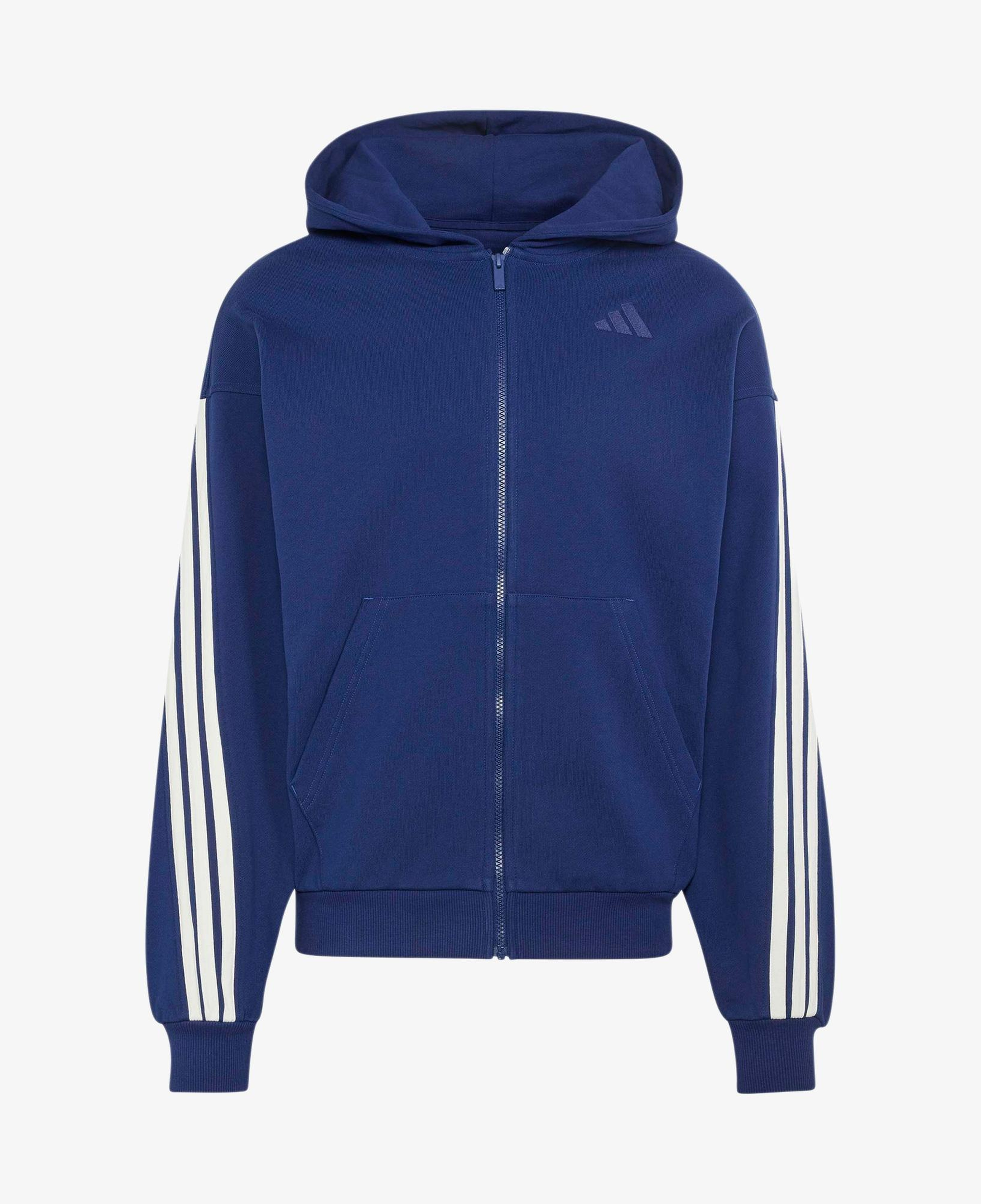 adidas M AK 3S FZ Erkek Lacivert Sweatshirt