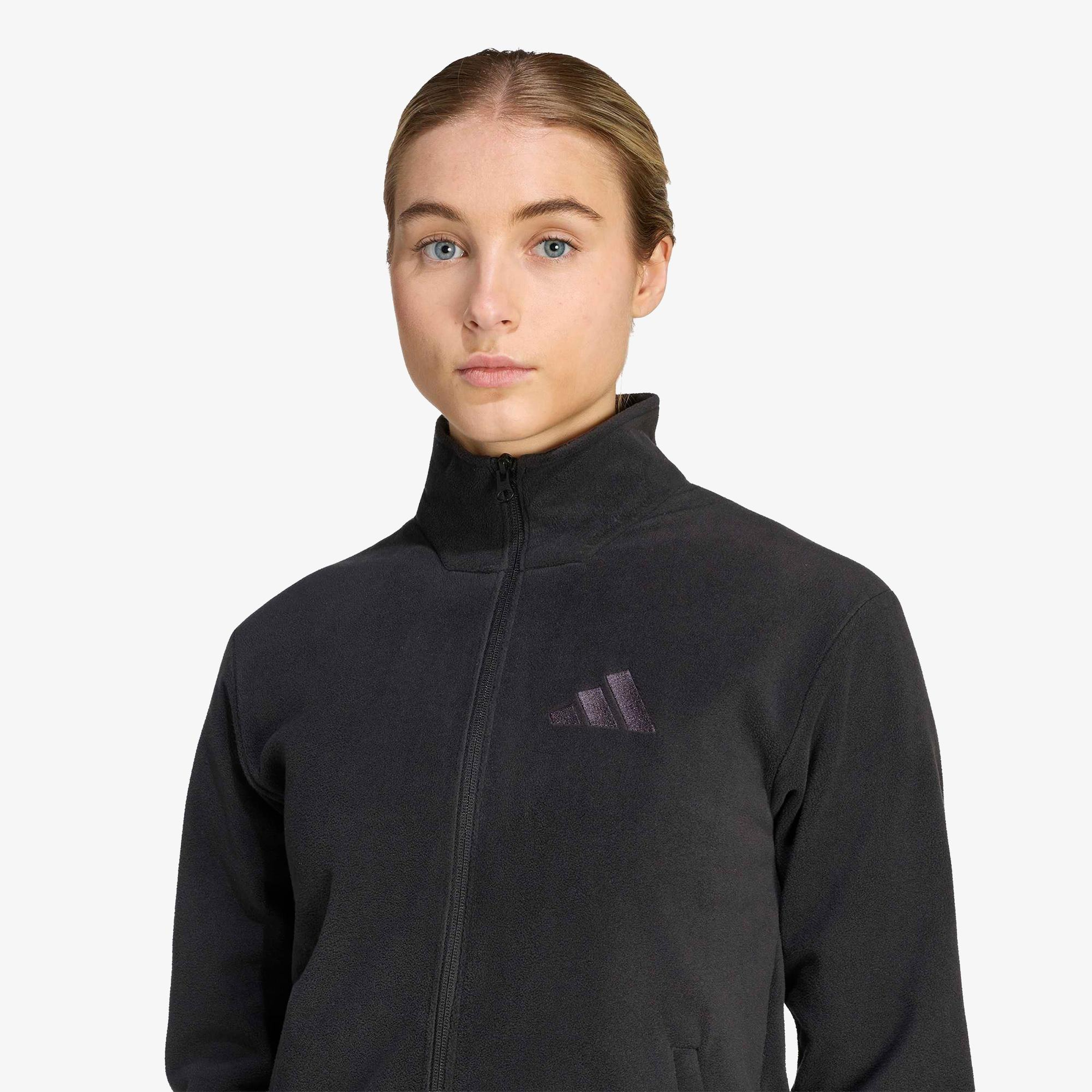 adidas Terrex Multi Essentials Full Zip Fleece Kadın Siyah Polar