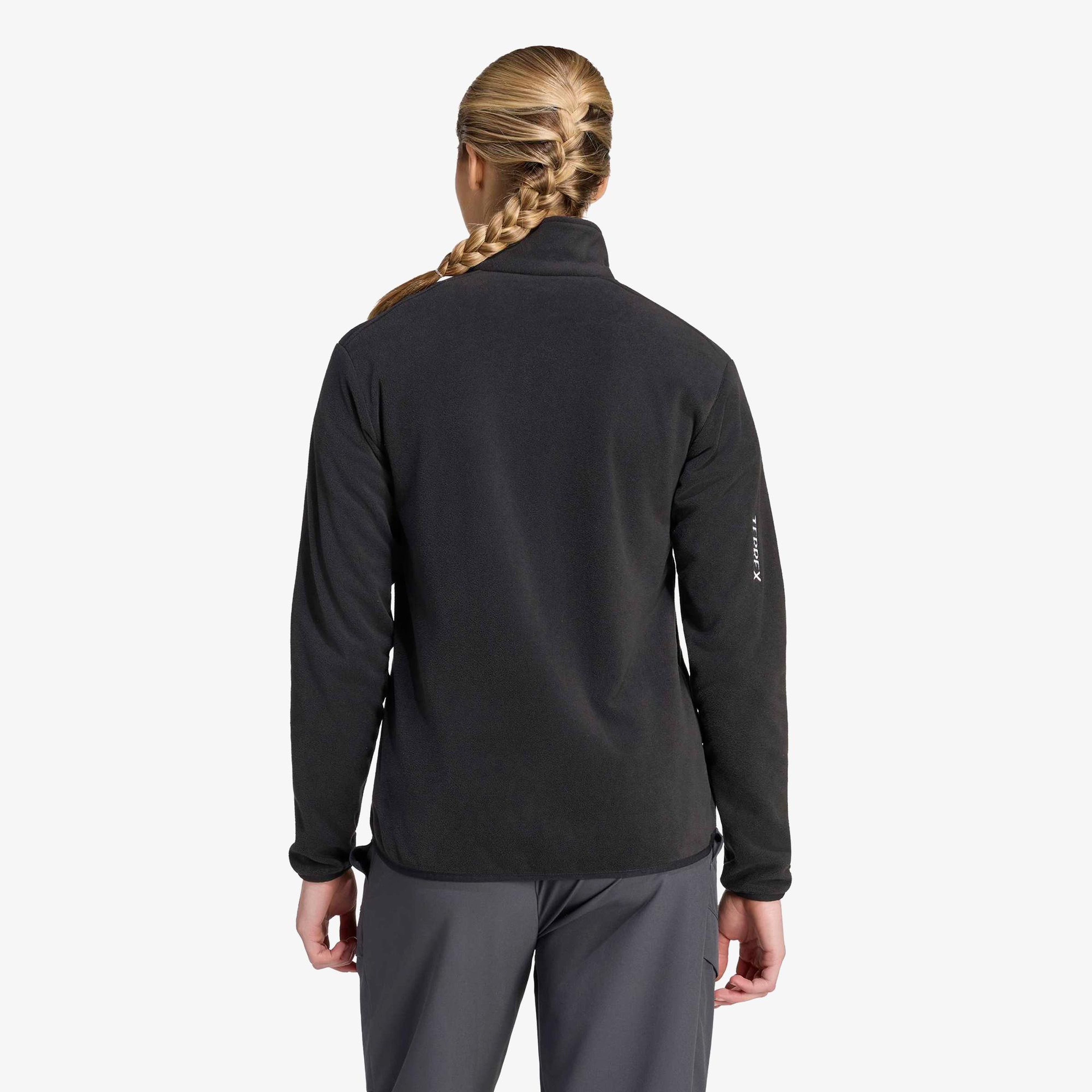 adidas Terrex Multi Essentials Full Zip Fleece Kadın Siyah Polar