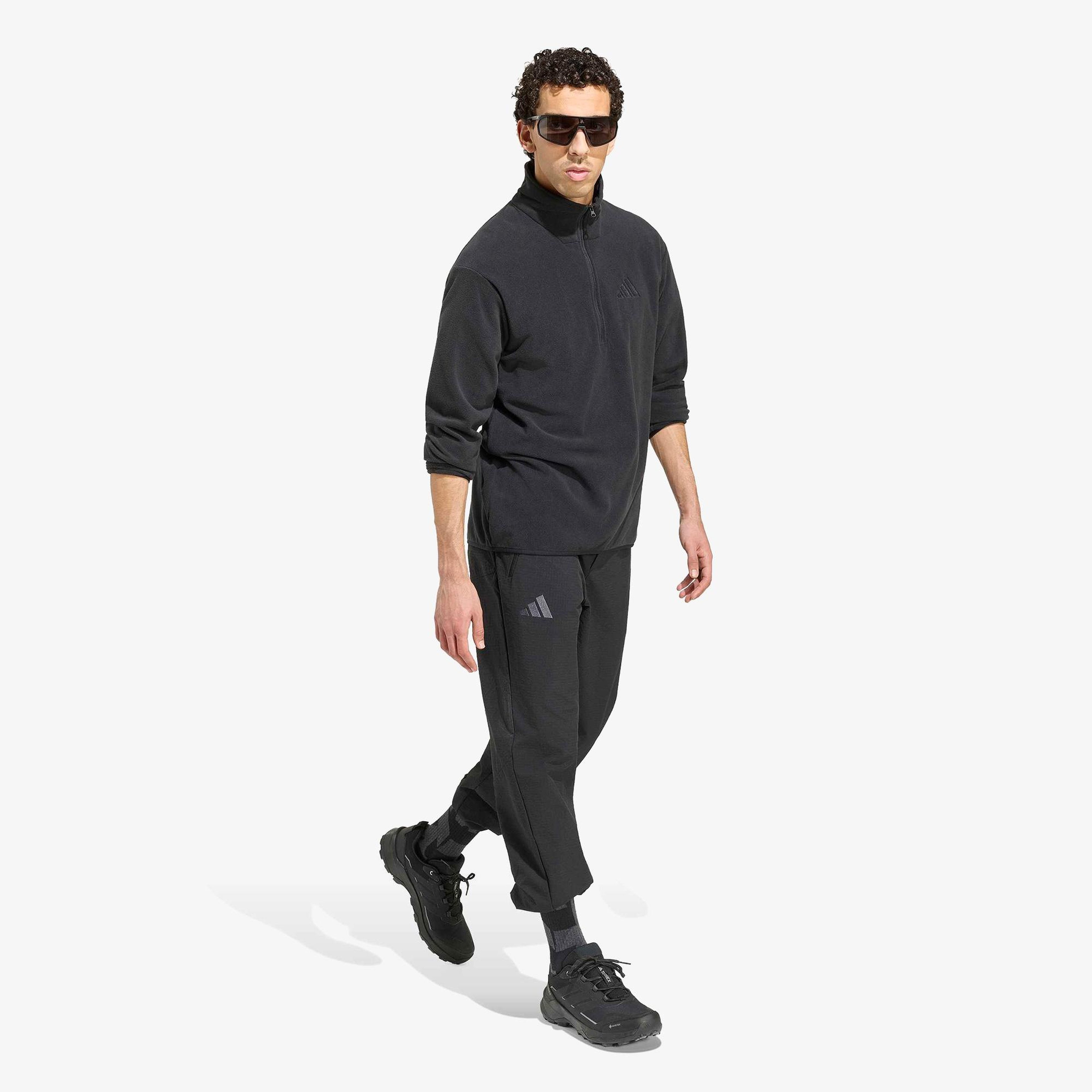 adidas Terrex Multi Essentials Half Zip Fleece Erkek Siyah Ceket