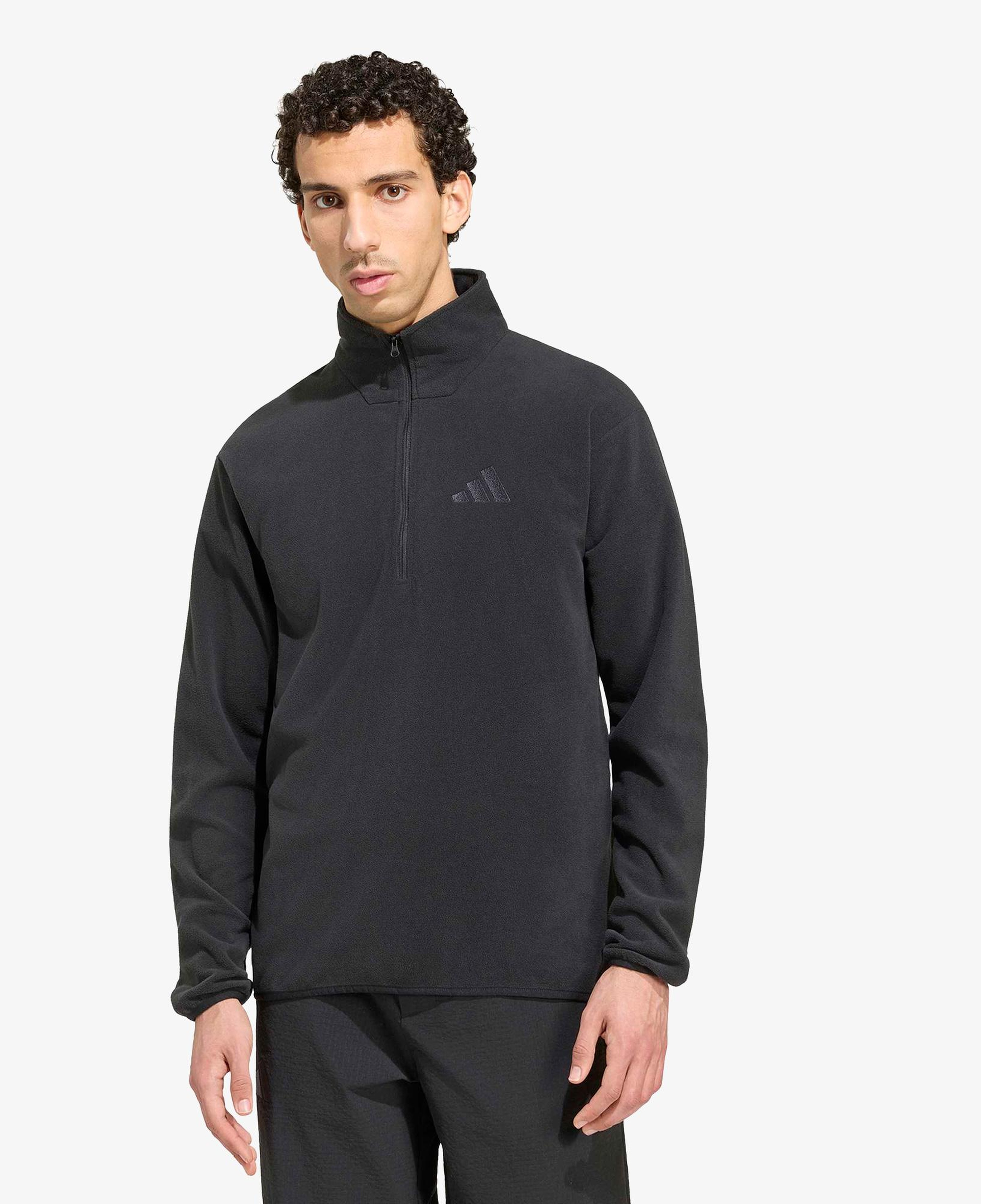 adidas Terrex Multi Essentials Half Zip Fleece Erkek Siyah Ceket