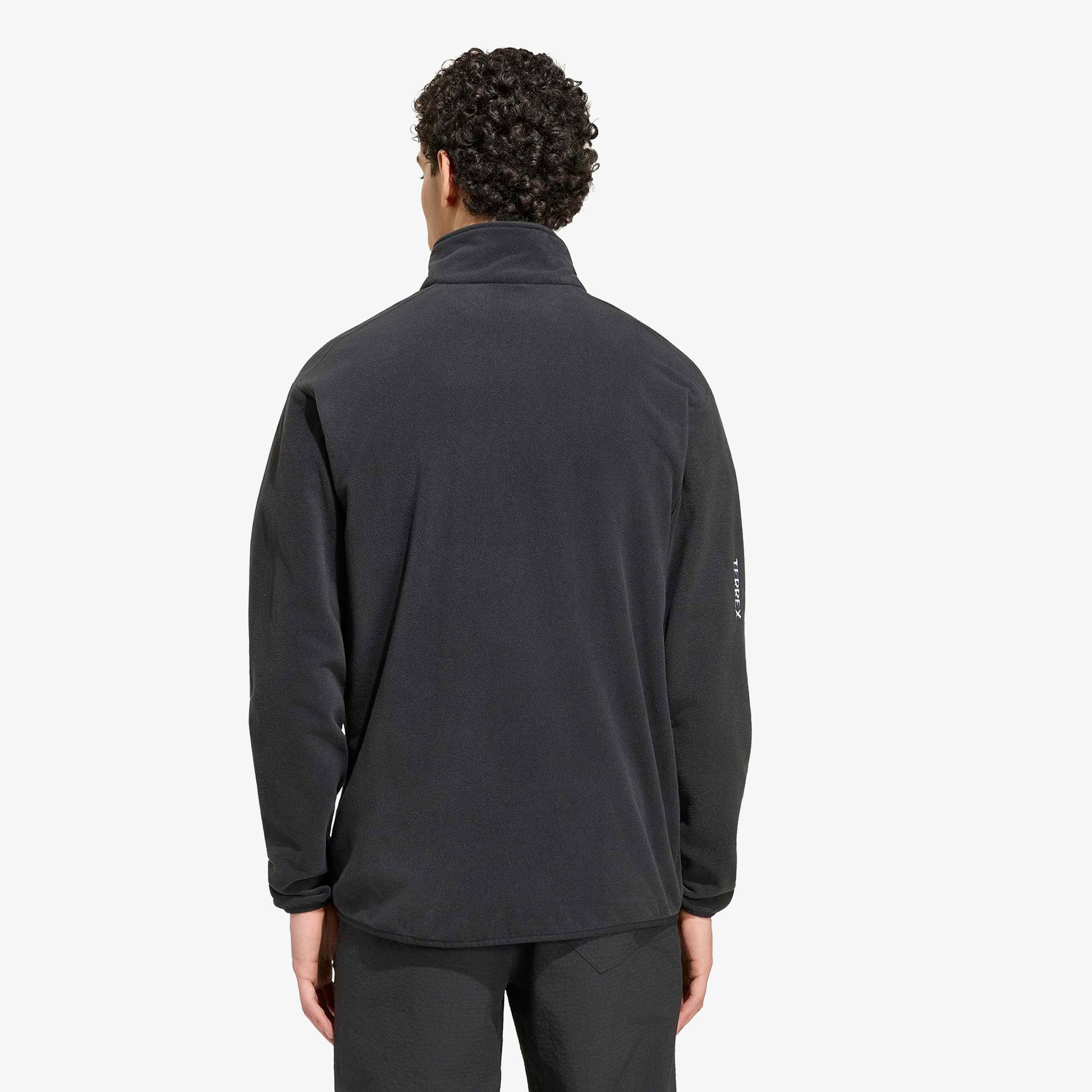 adidas Terrex Multi Essentials Half Zip Fleece Erkek Siyah Ceket