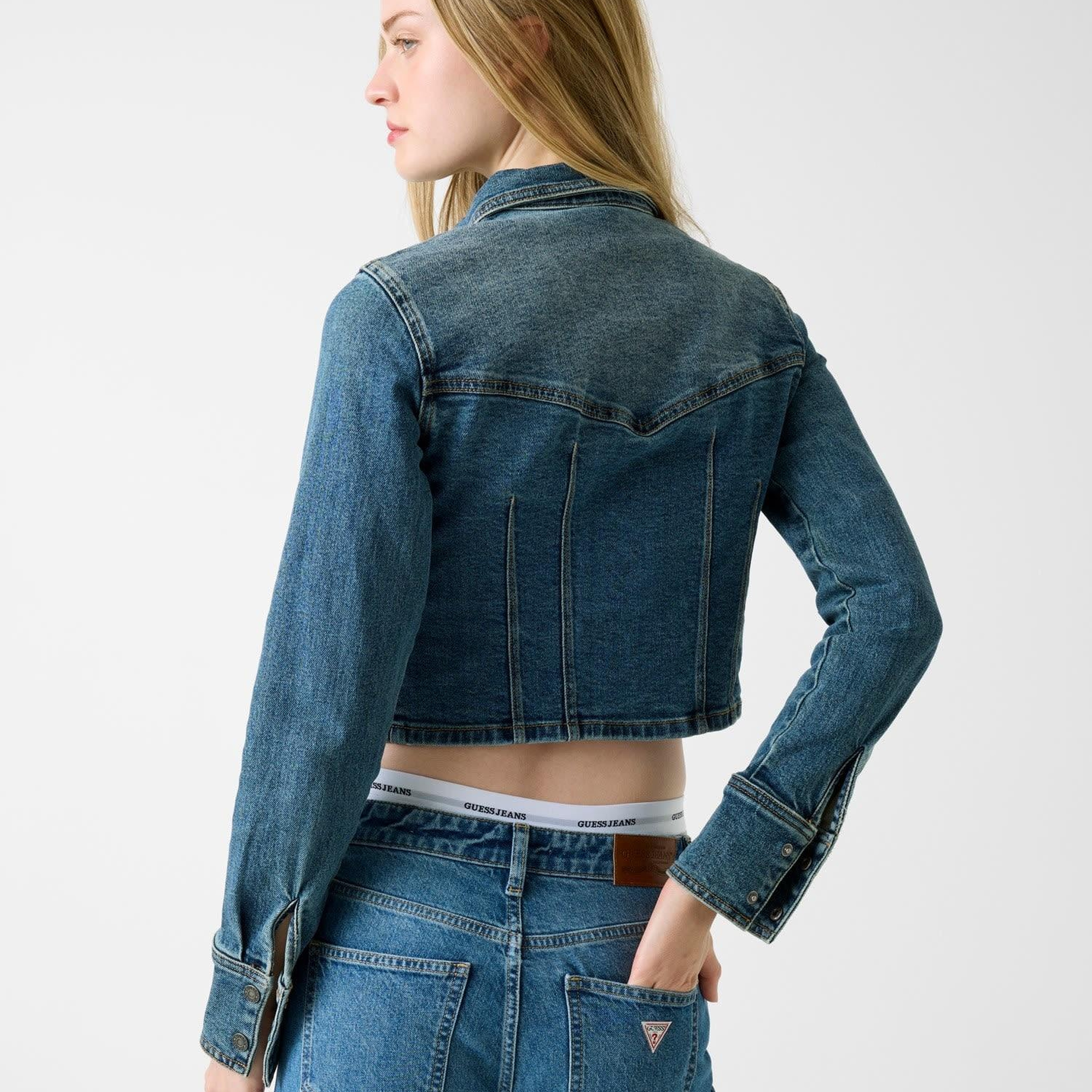 Guess Jeans Kadın Denim Ceket