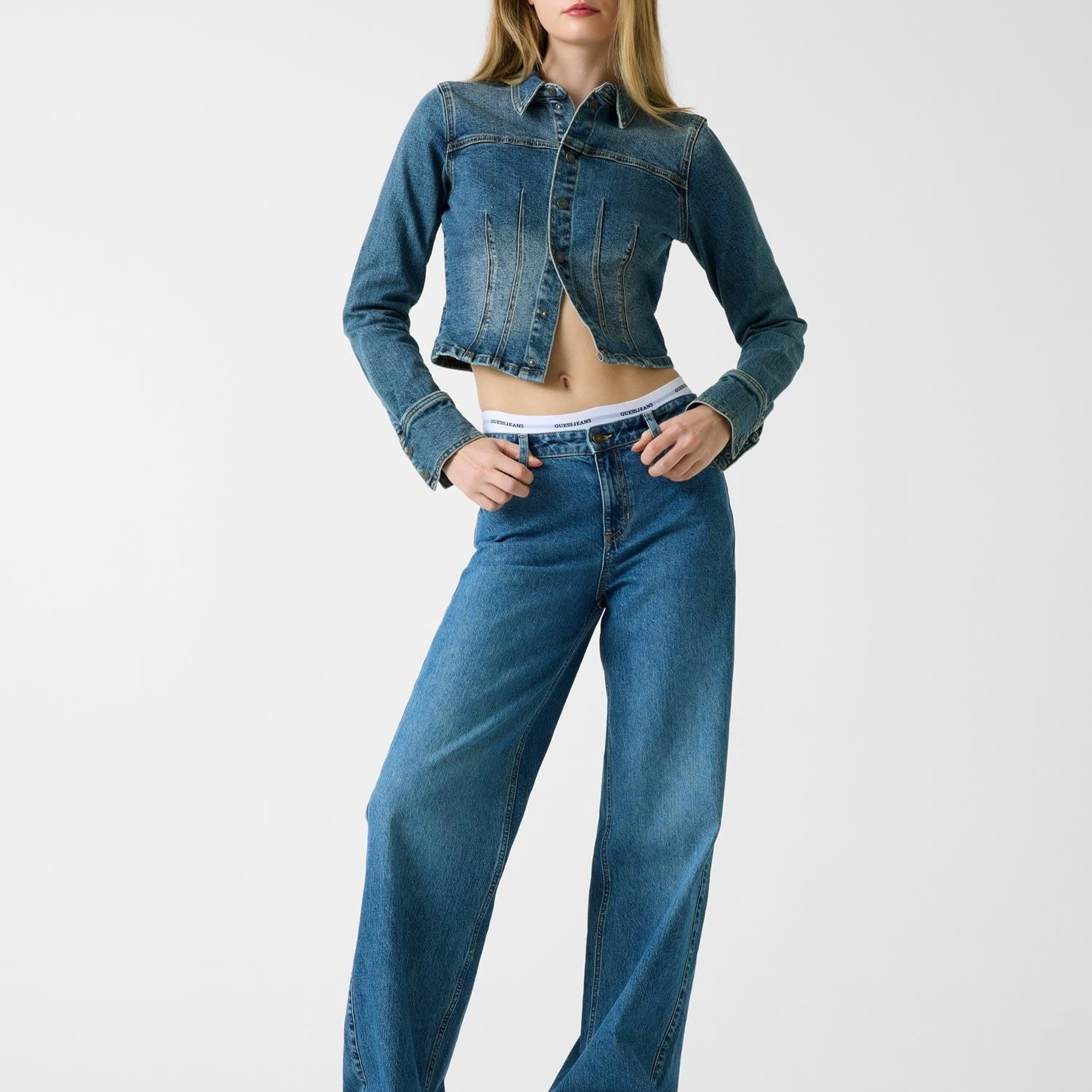 Guess Jeans Kadın Denim Ceket