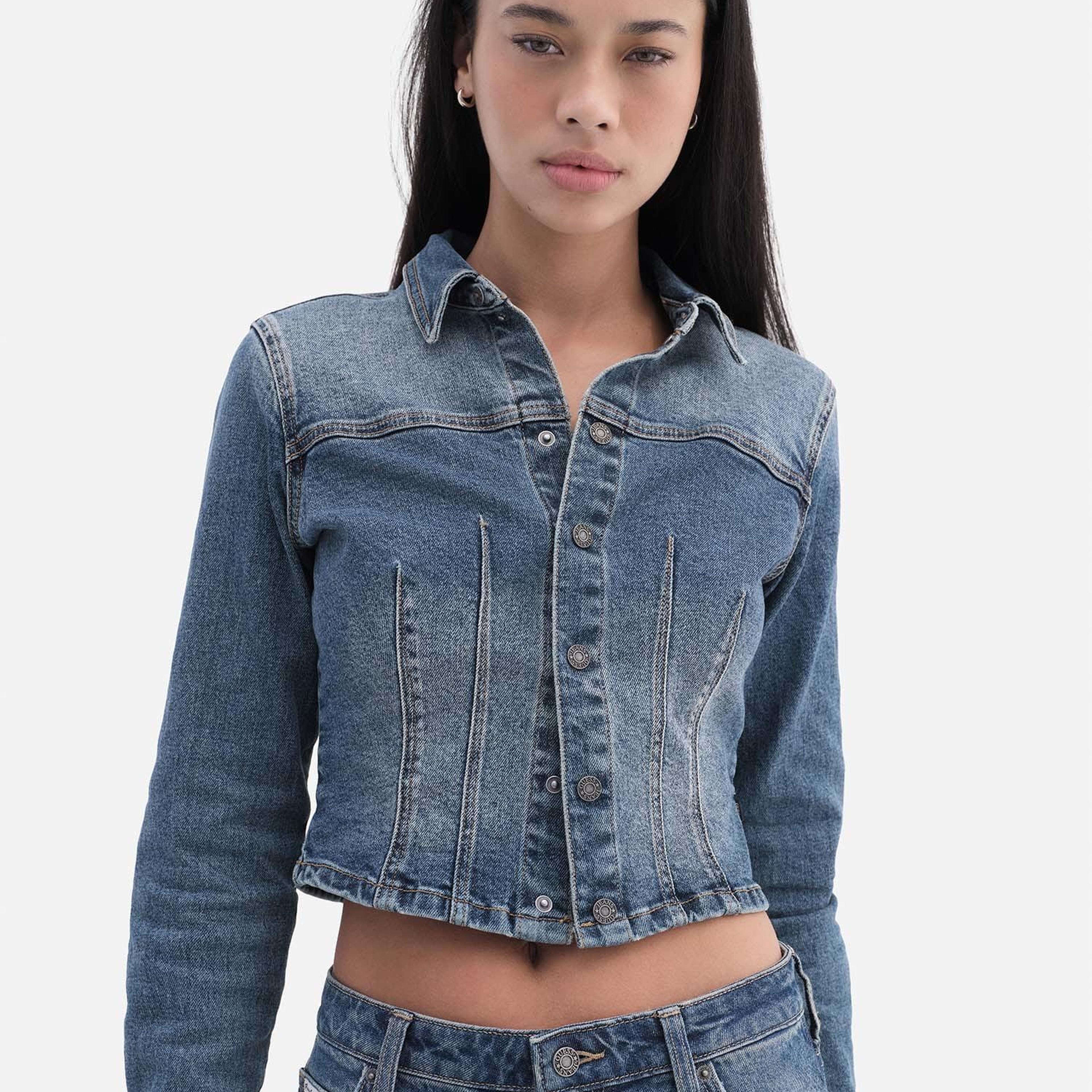 Guess Jeans Kadın Denim Ceket
