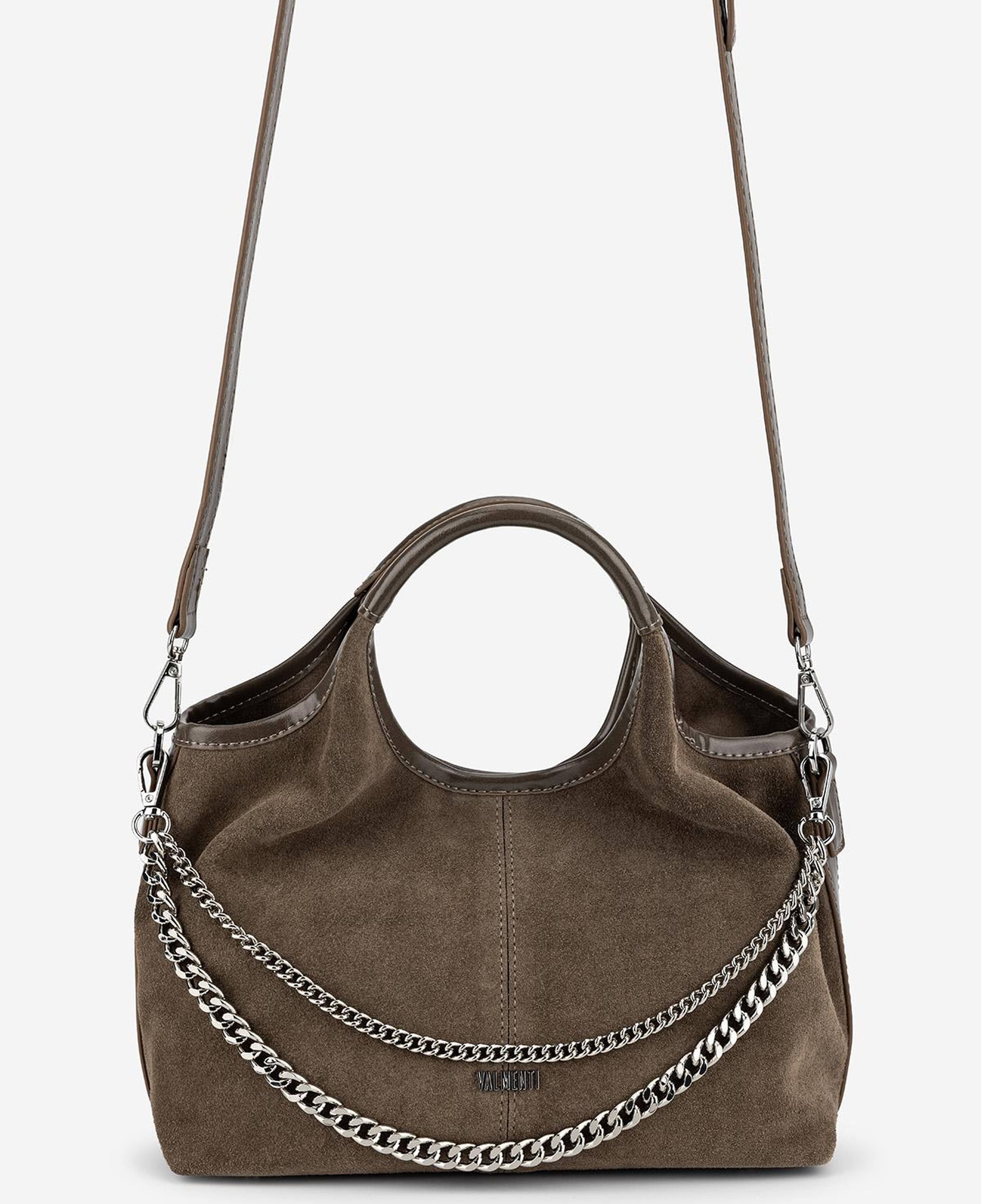 Valmenti Kadın Suni Deri Vizon Süet Omuz Çanta