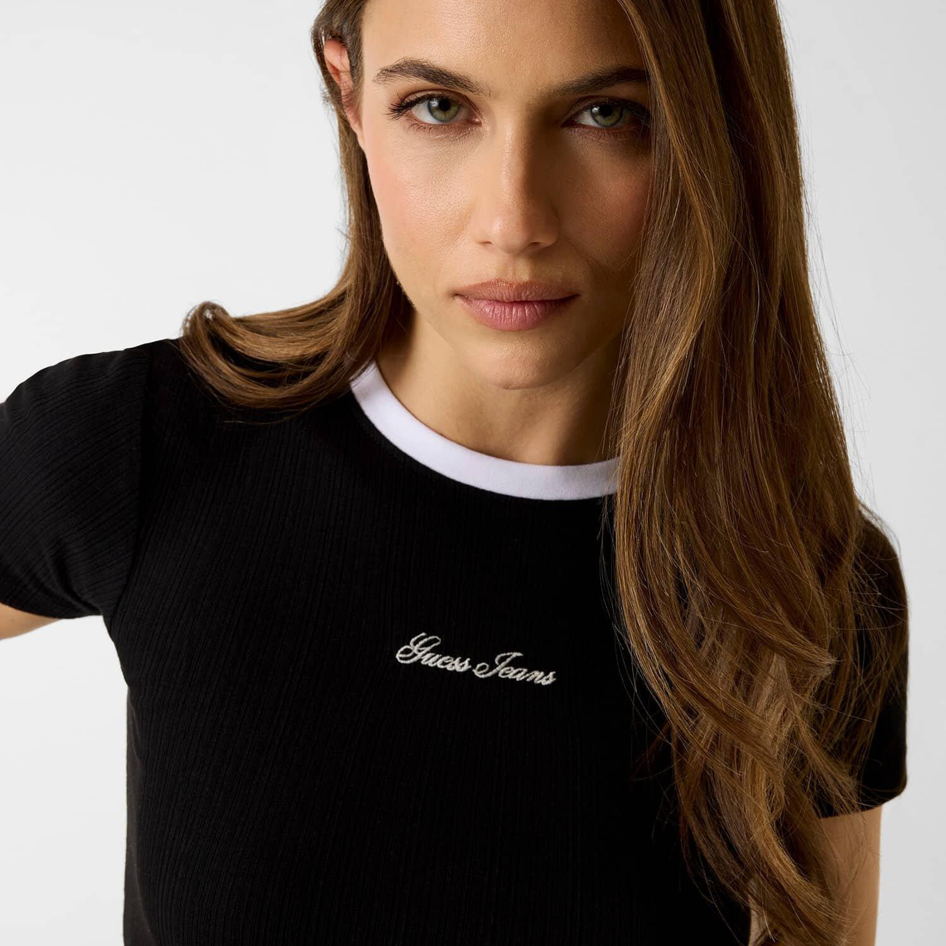 Guess Jeans Kadın Modal Karışımlı Top