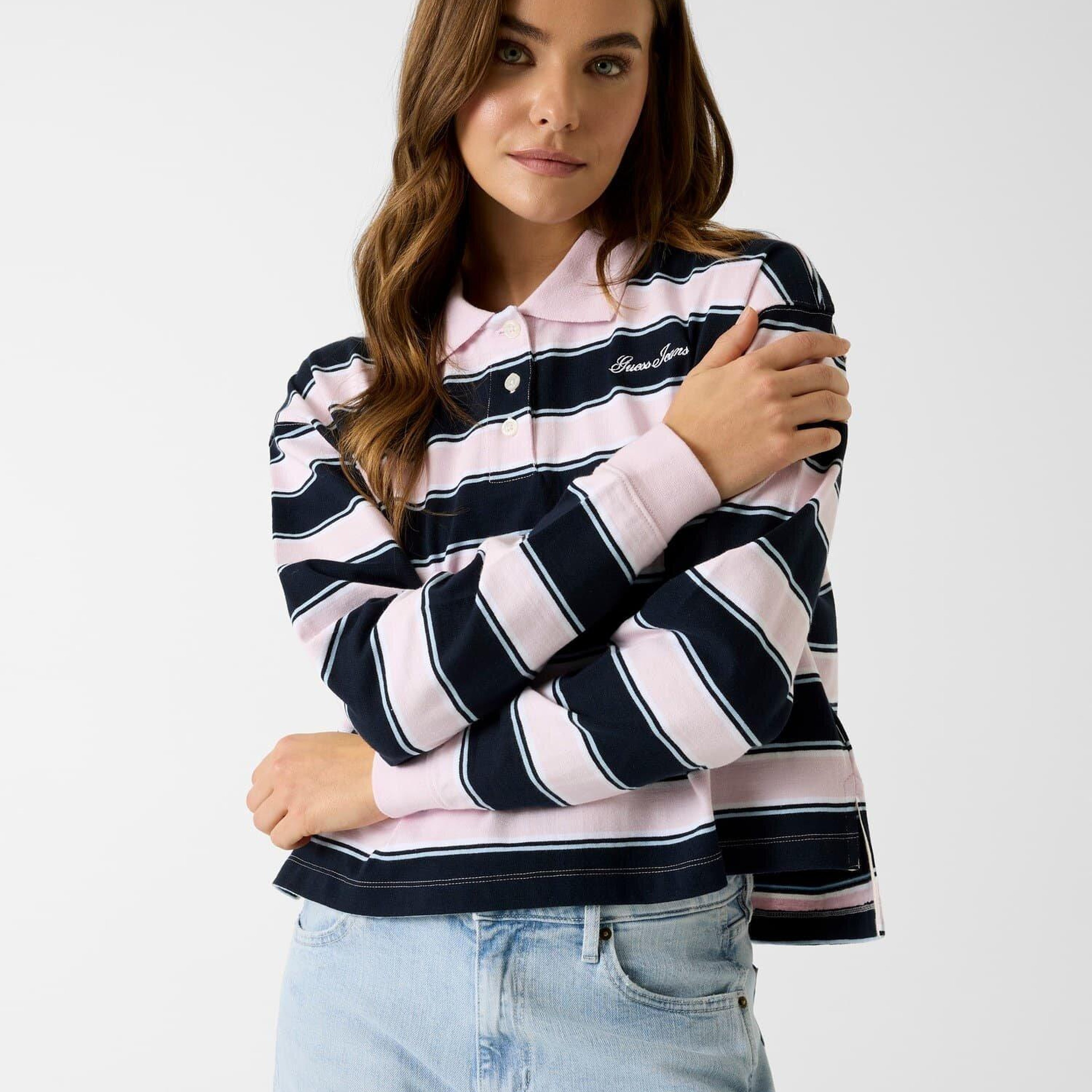Guess Jeans Kadın Regular Fit Polo T-Shirt