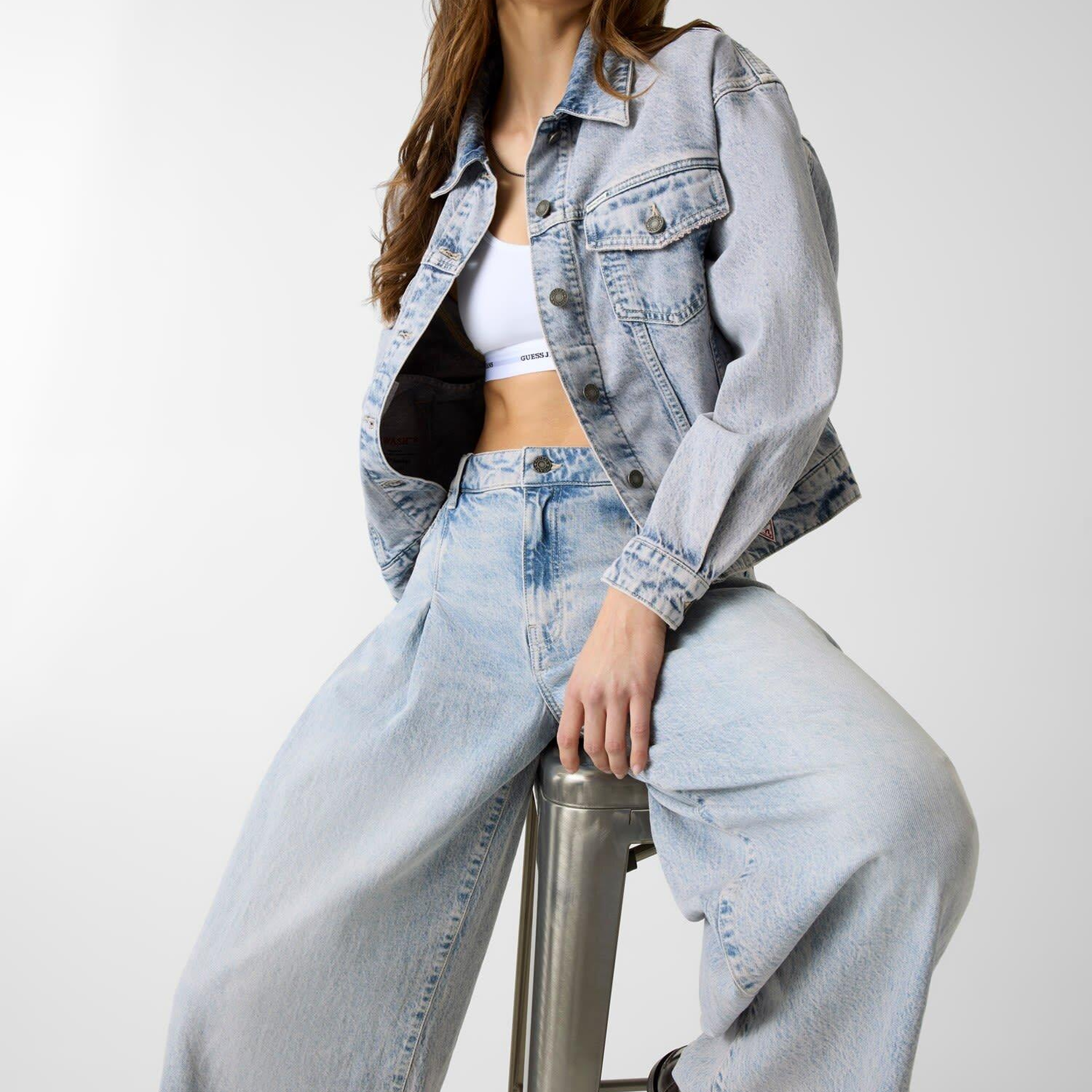 Guess Jeans Kadın Denim Ceket