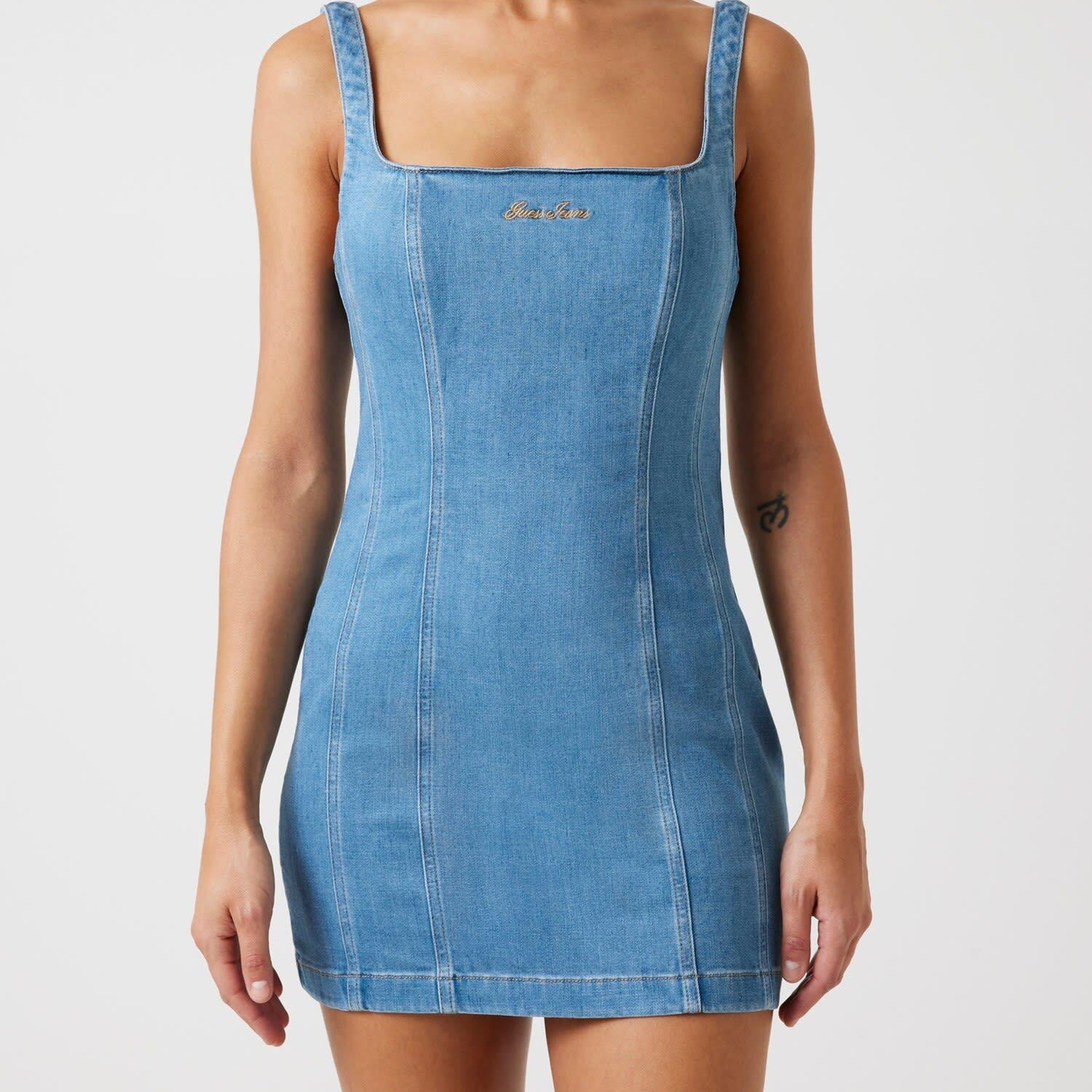 Guess Jeans Kadın Denim Elbise