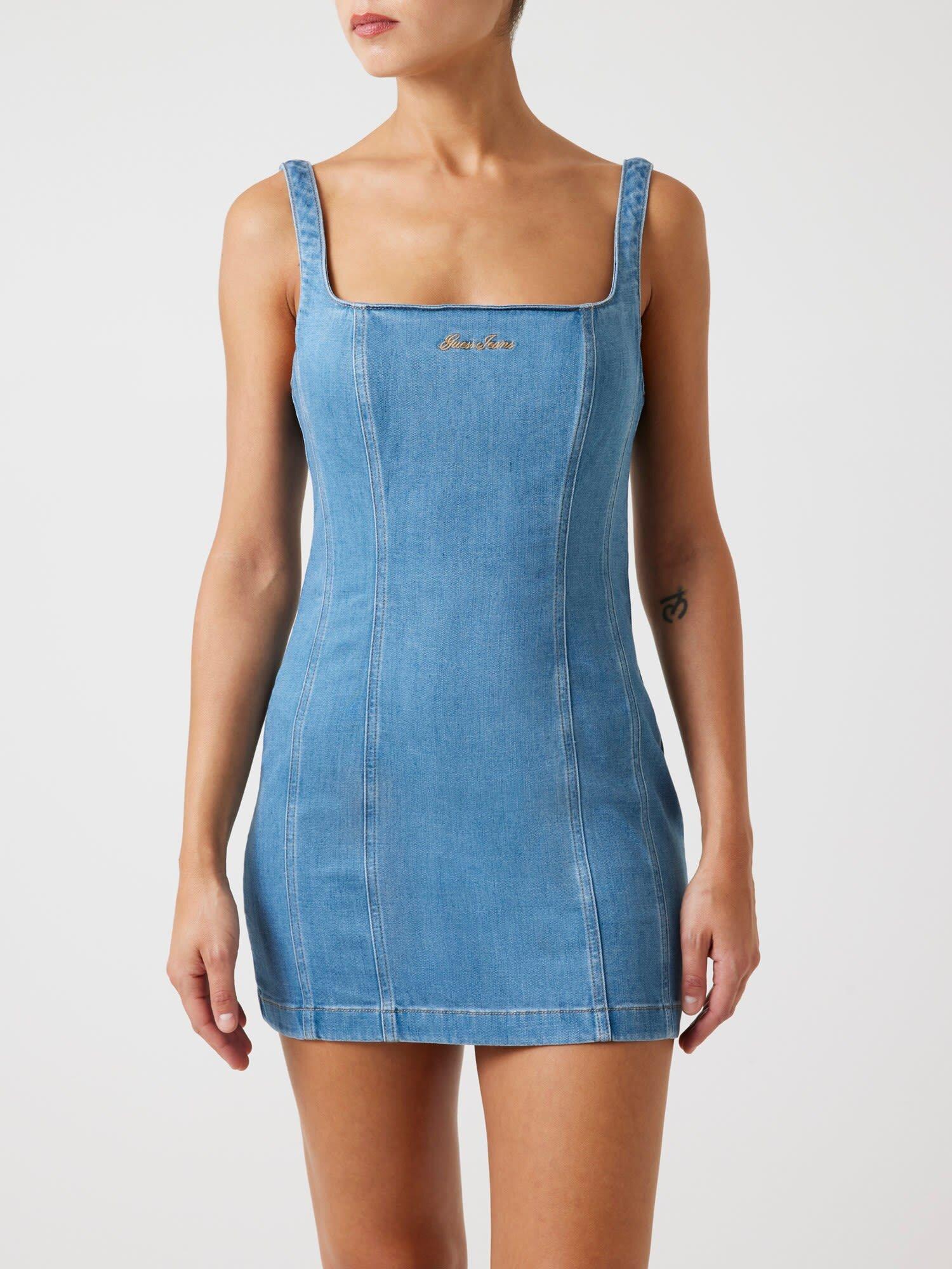 Guess Jeans Kadın Denim Elbise