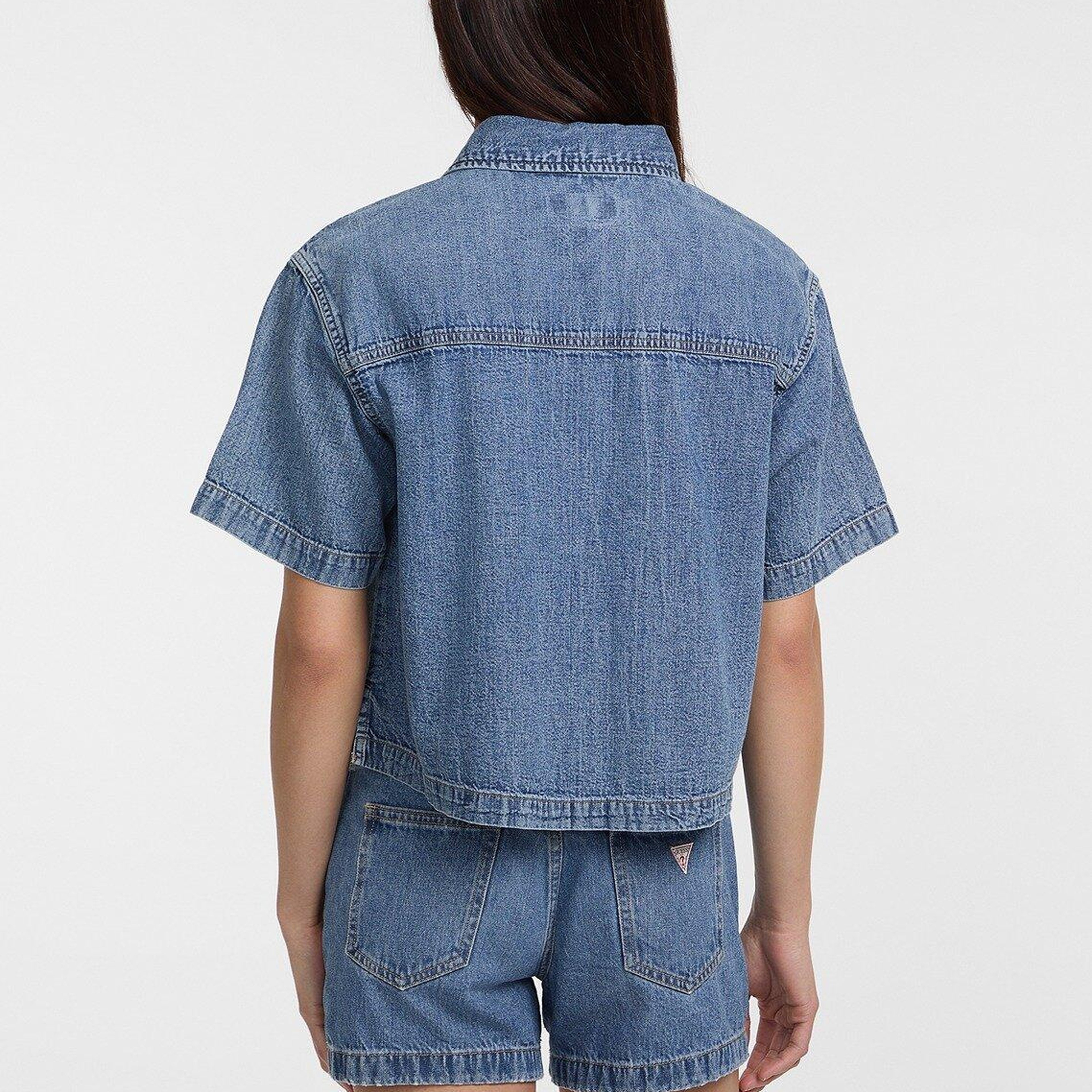 Guess Jeans Kadın Denim Gömlek