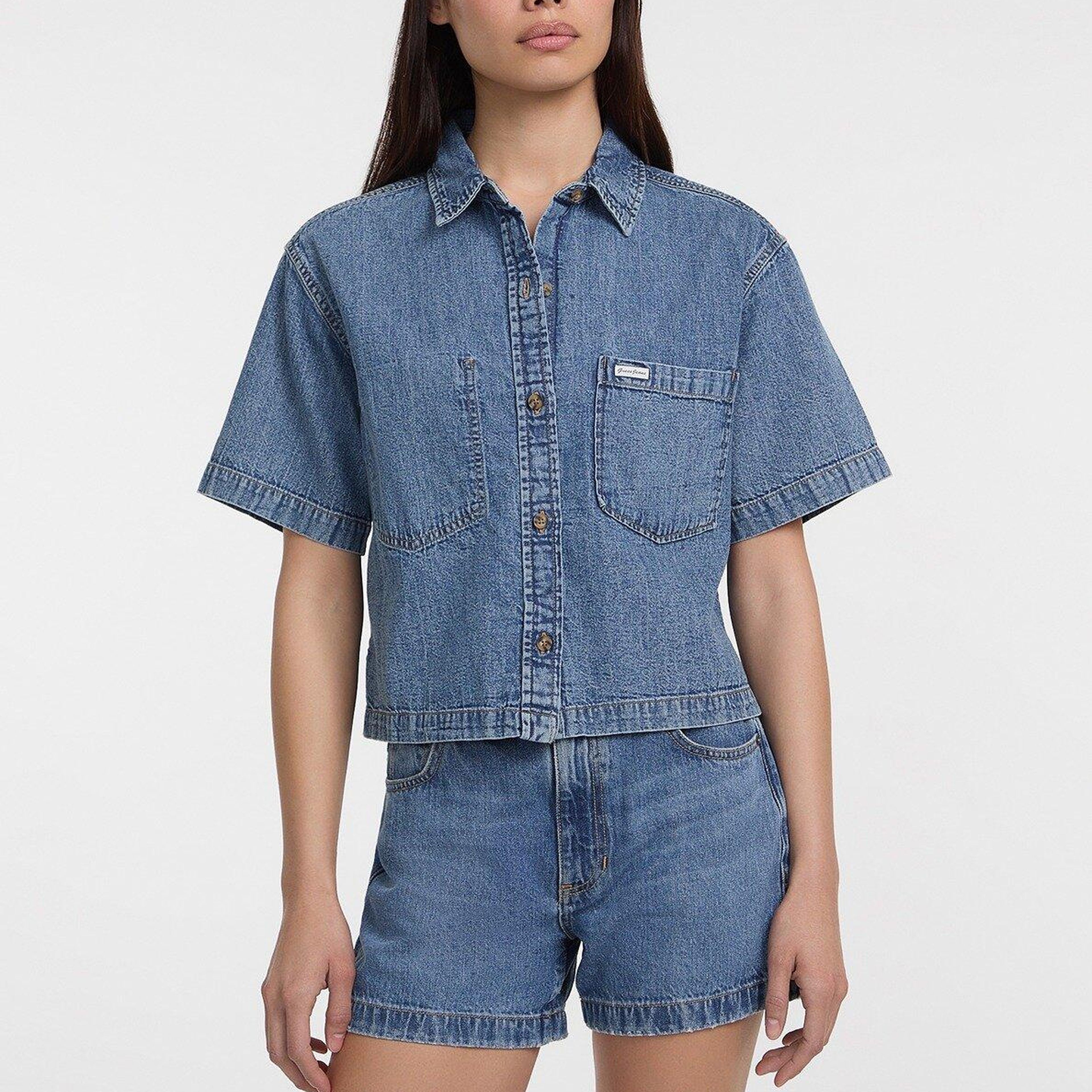 Guess Jeans Kadın Denim Gömlek