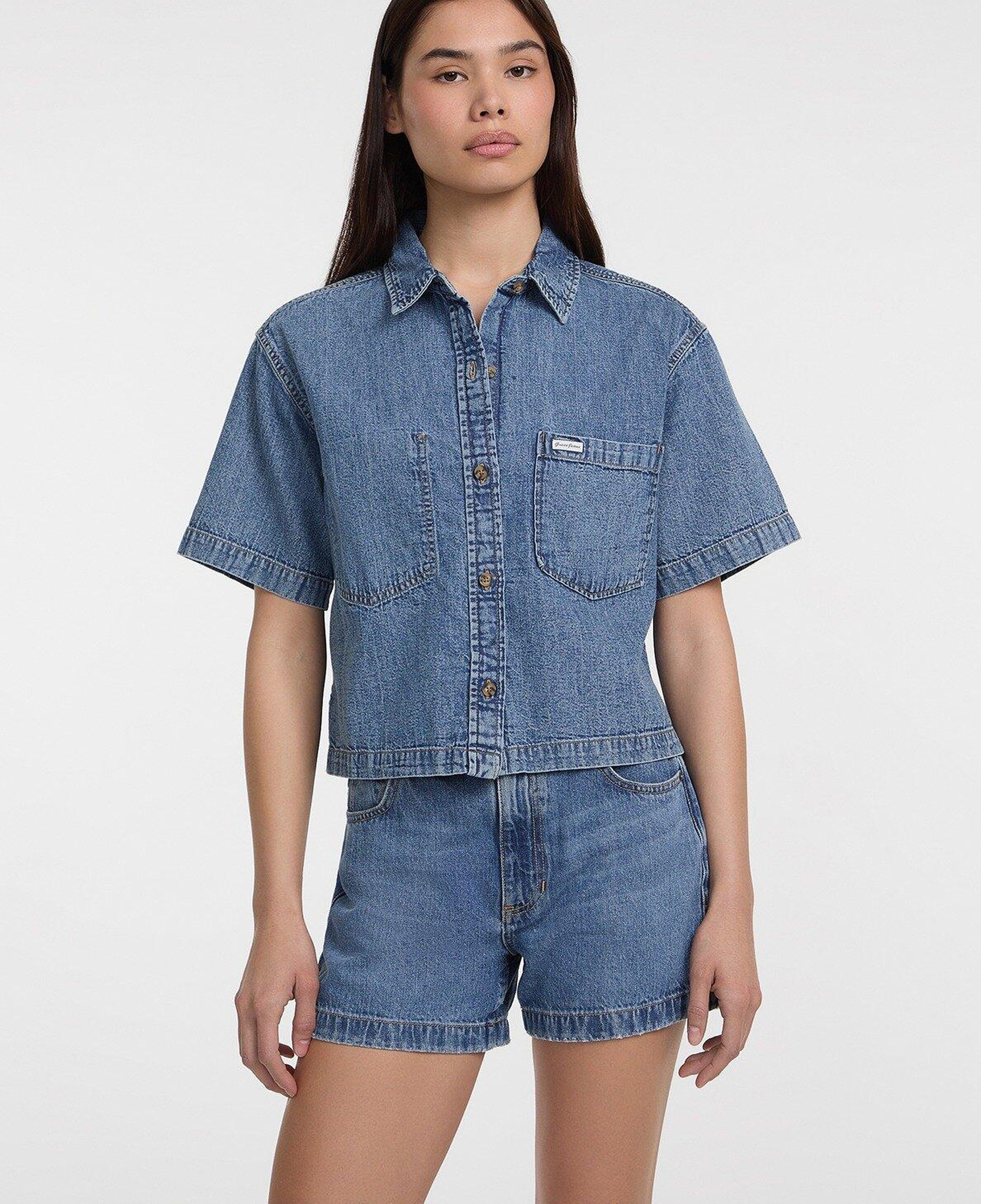 Guess Jeans Kadın Denim Gömlek