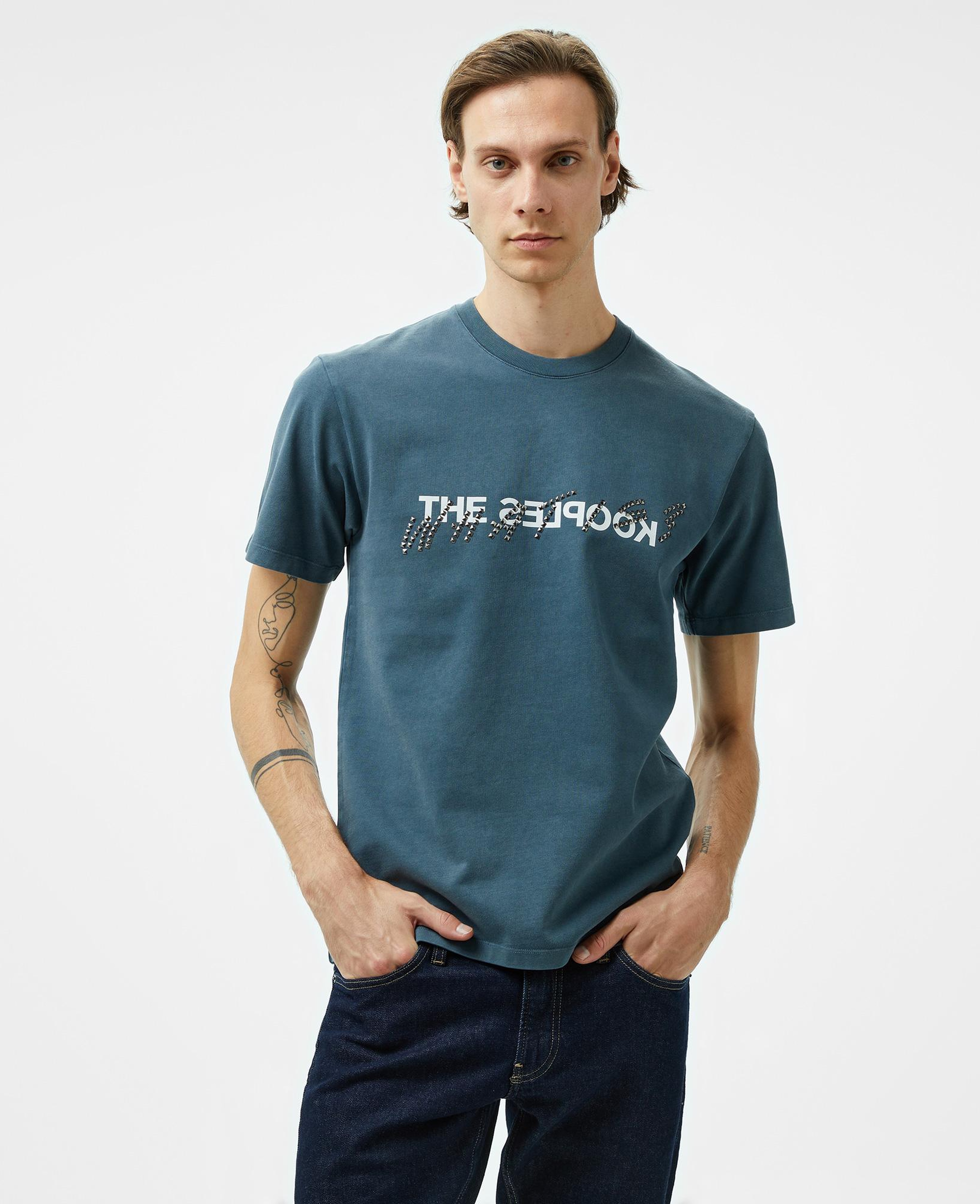 The Kooples Classic Erkek Gri T-Shirt