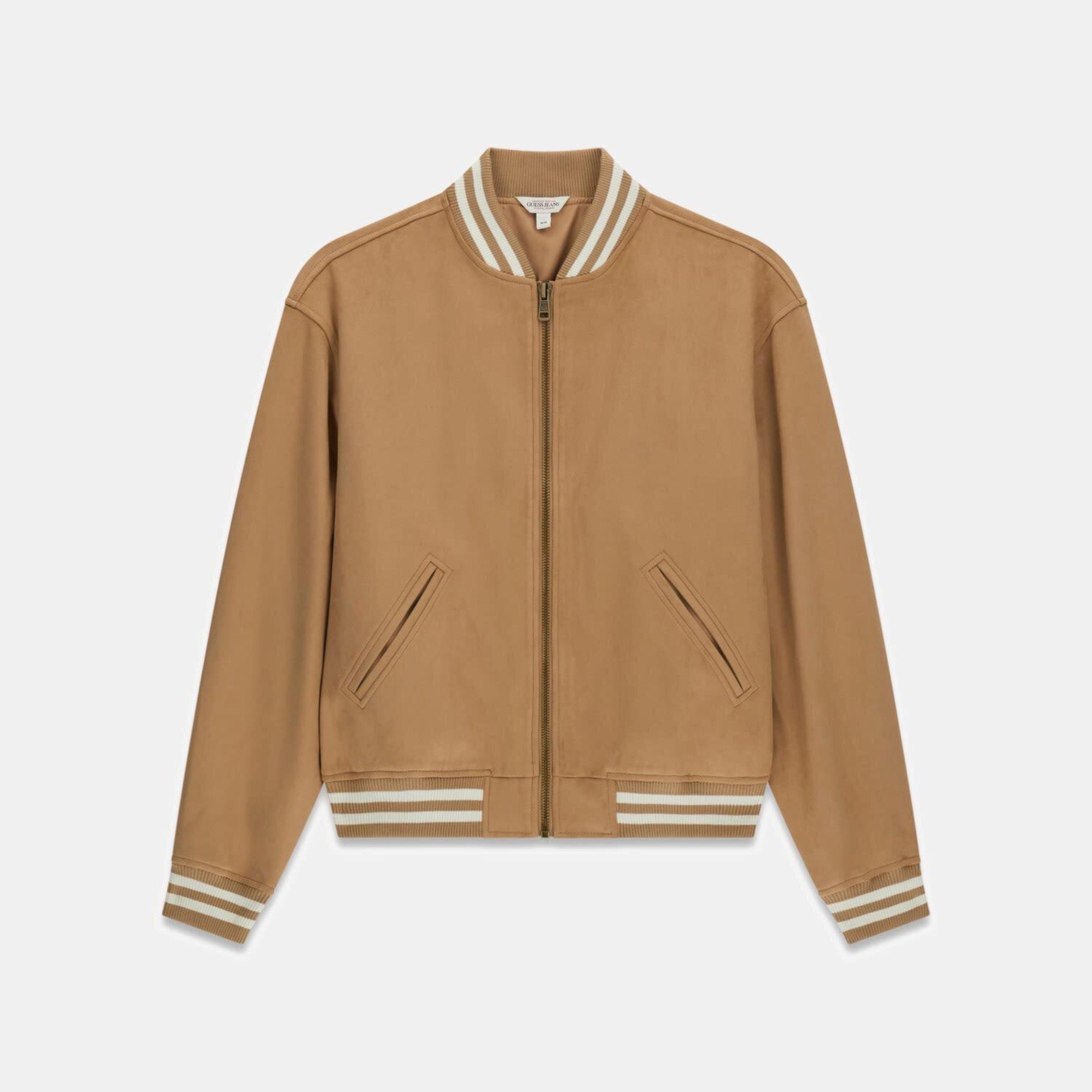 Guess Jeans Suede Erkek Bomber Ceket