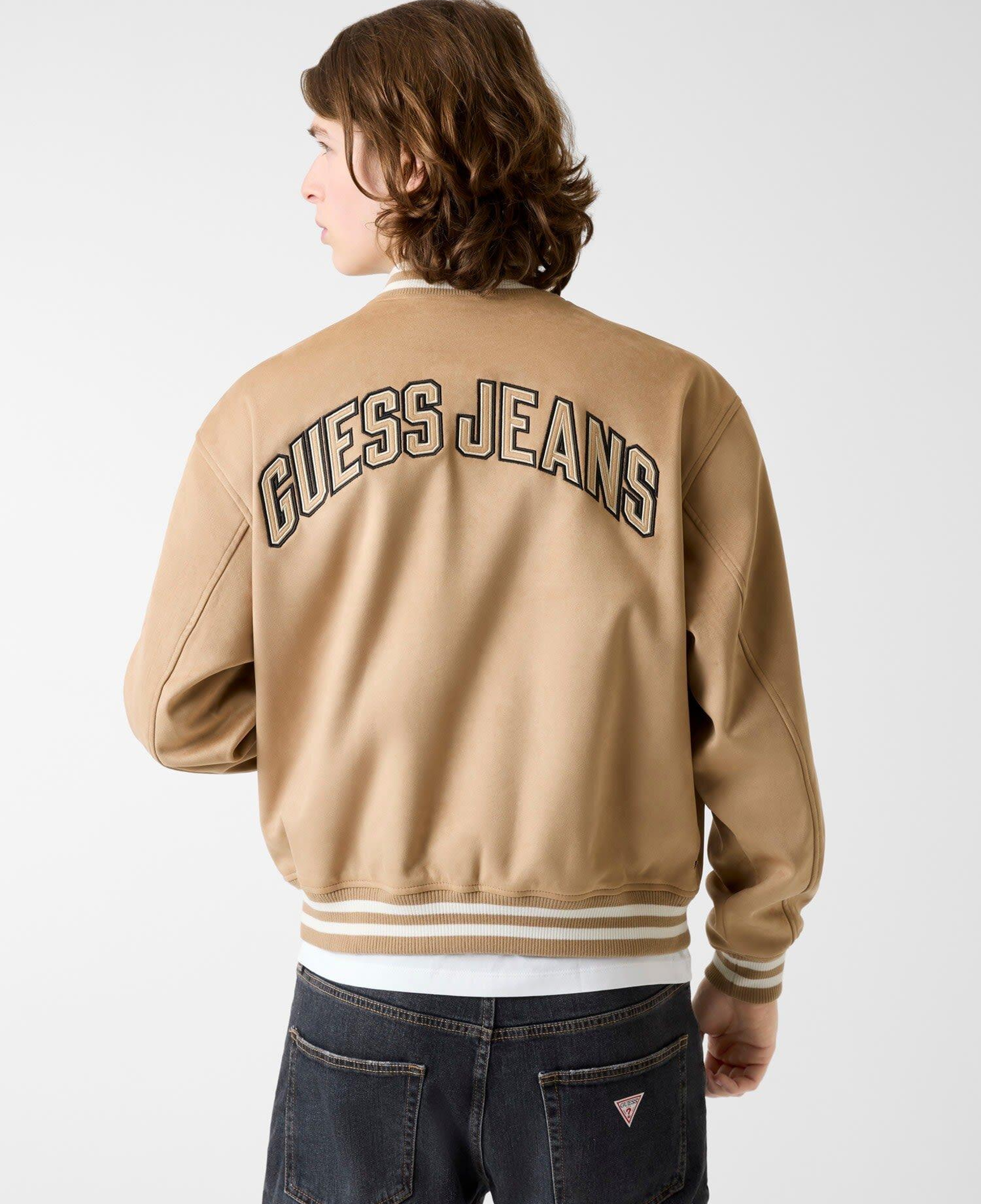 Guess Jeans Suede Erkek Bomber Ceket