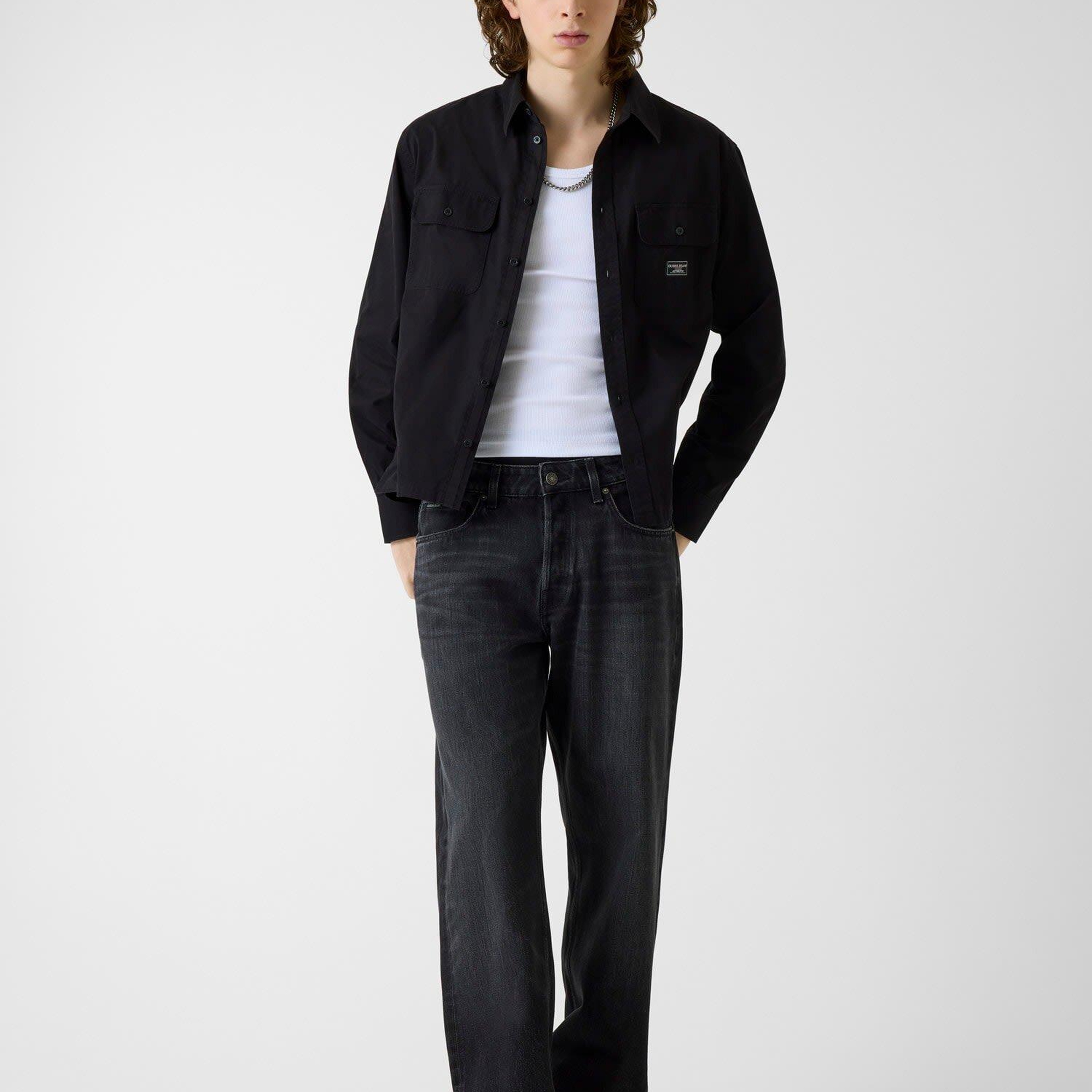 Guess Jeans Twill Erkek Comfort Fit Gömlek