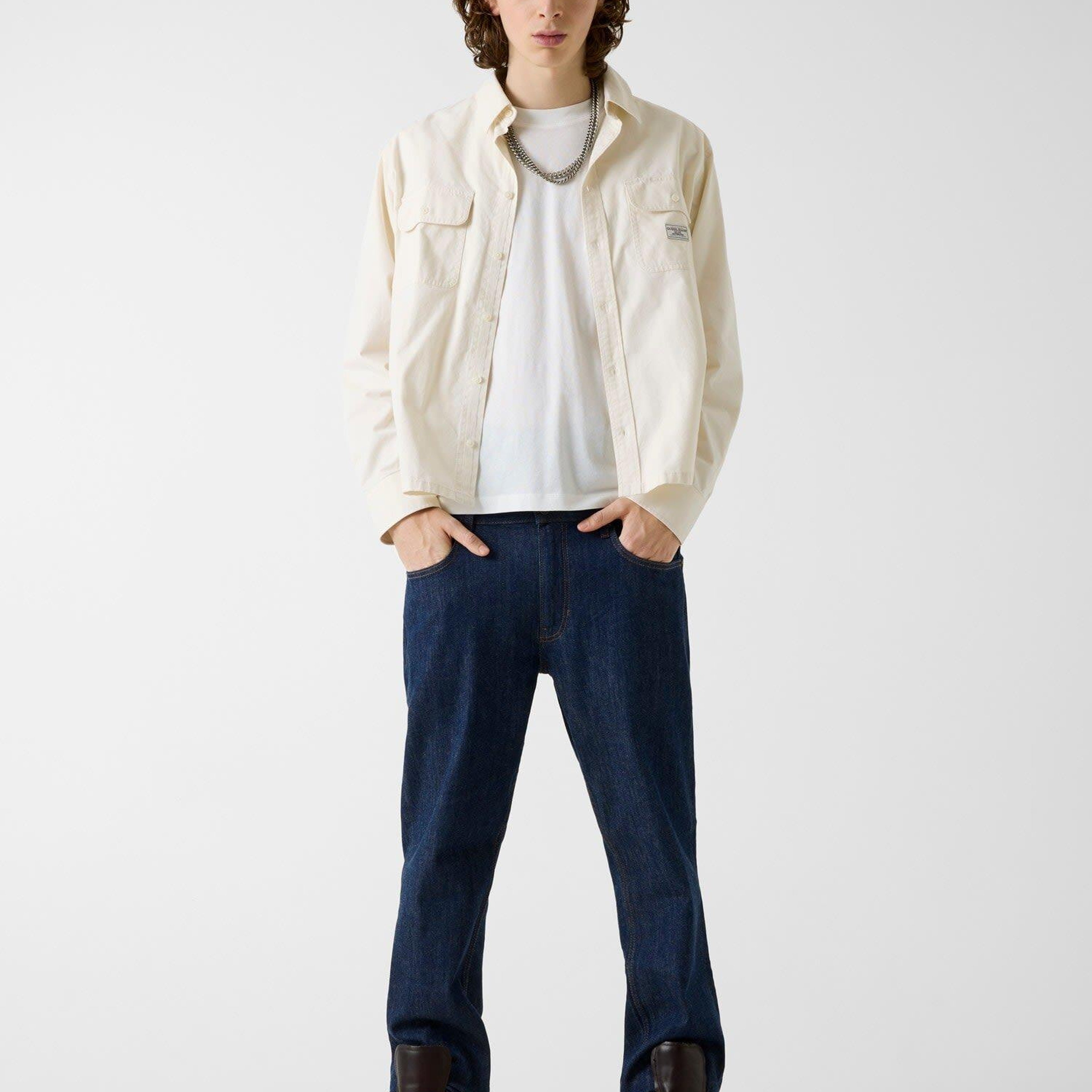 Guess Jeans Twill Erkek Comfort Fit Gömlek
