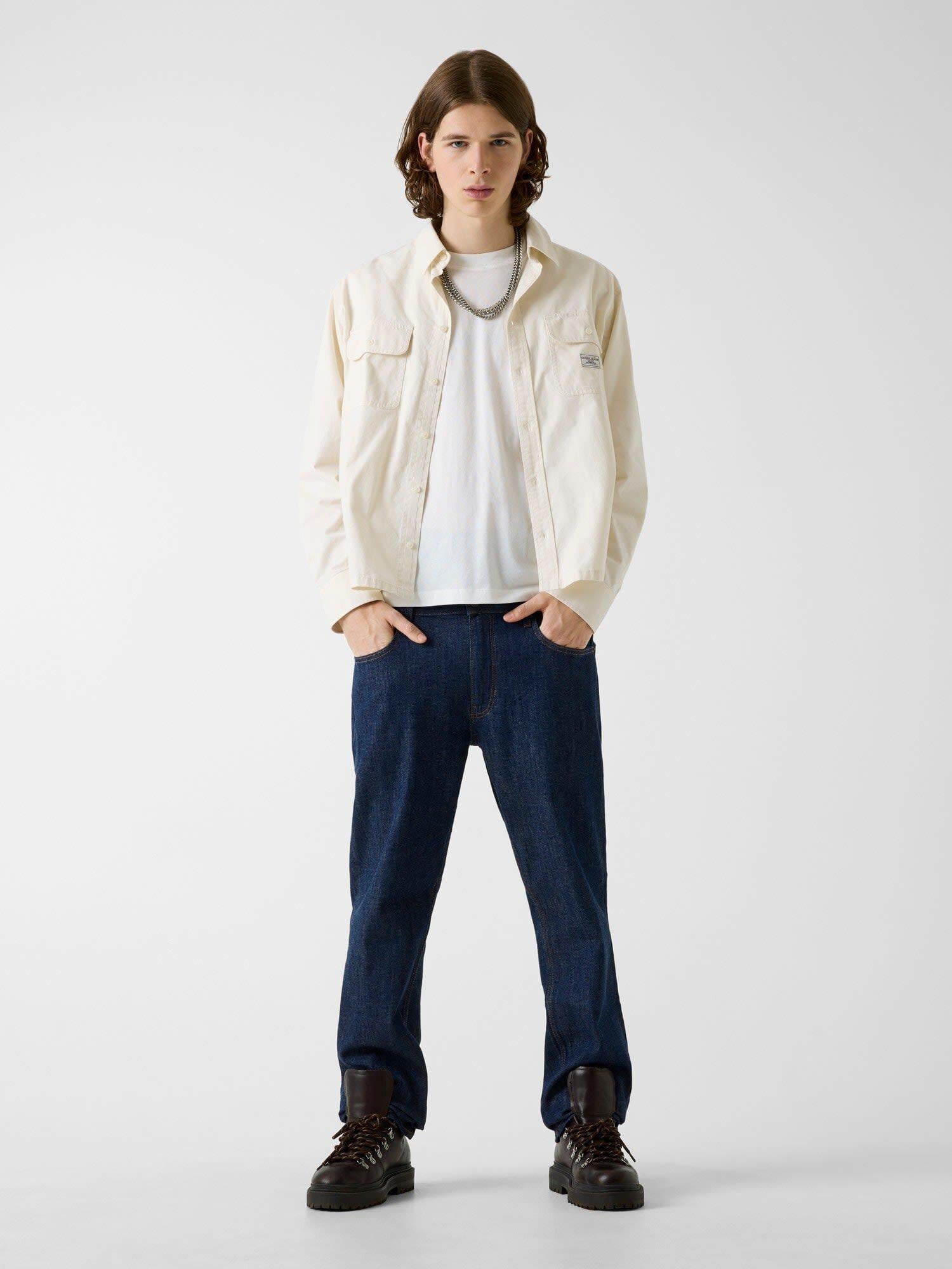 Guess Jeans Twill Erkek Comfort Fit Gömlek