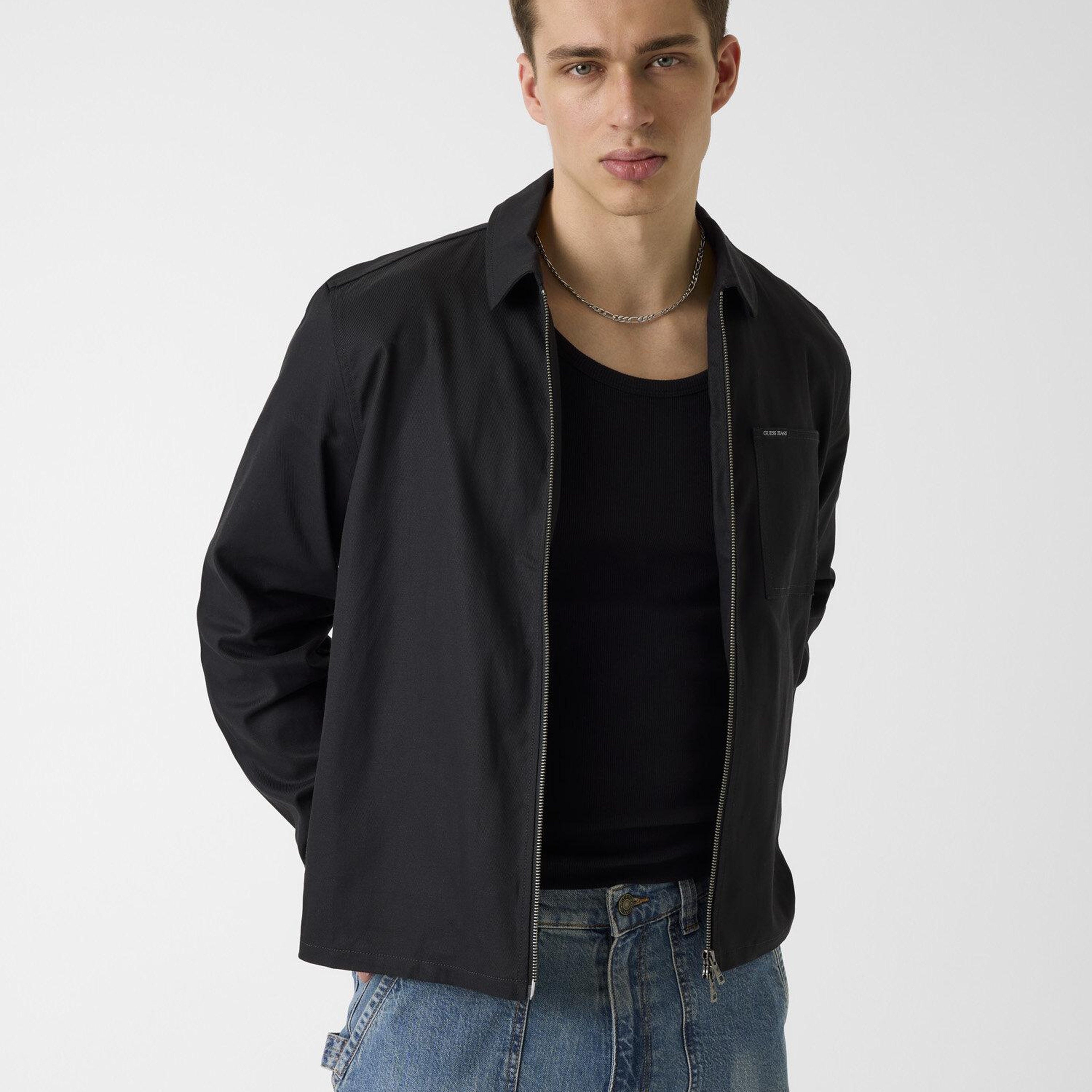 Guess Jeans Twill Erkek Regular Fit Gömlek