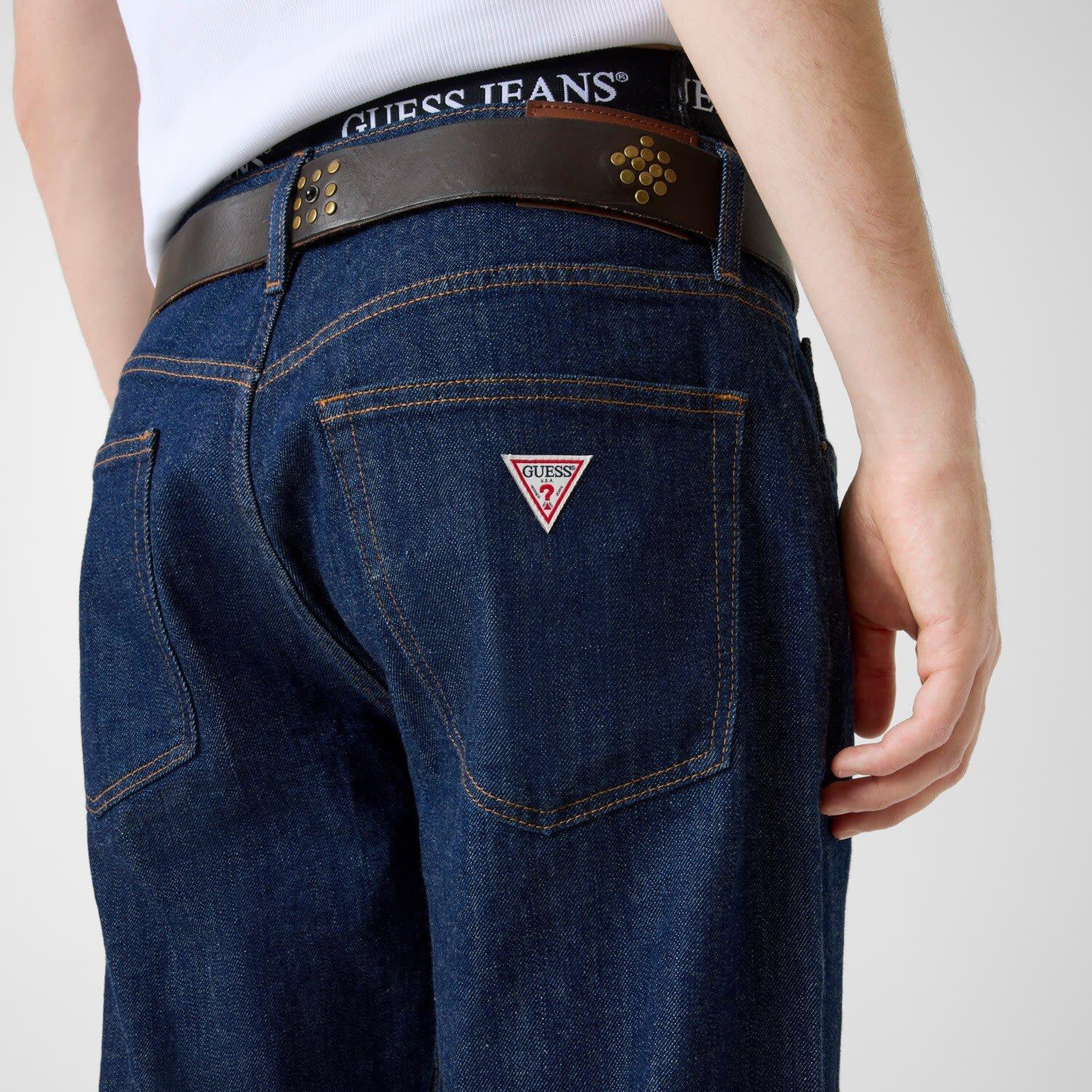 Guess Jeans Indigo Erkek Regular Fit Jean
