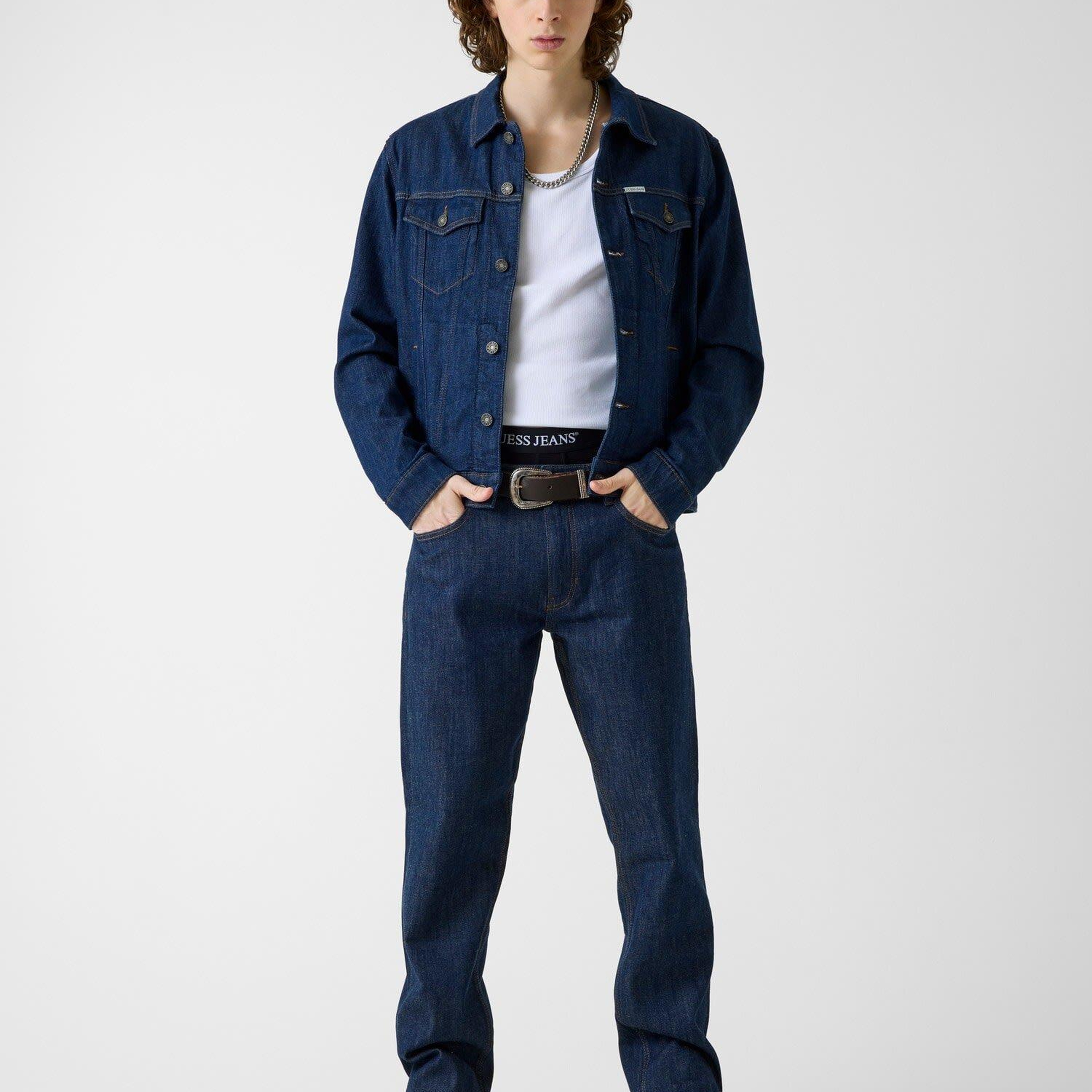Guess Jeans Indigo Erkek Regular Fit Jean