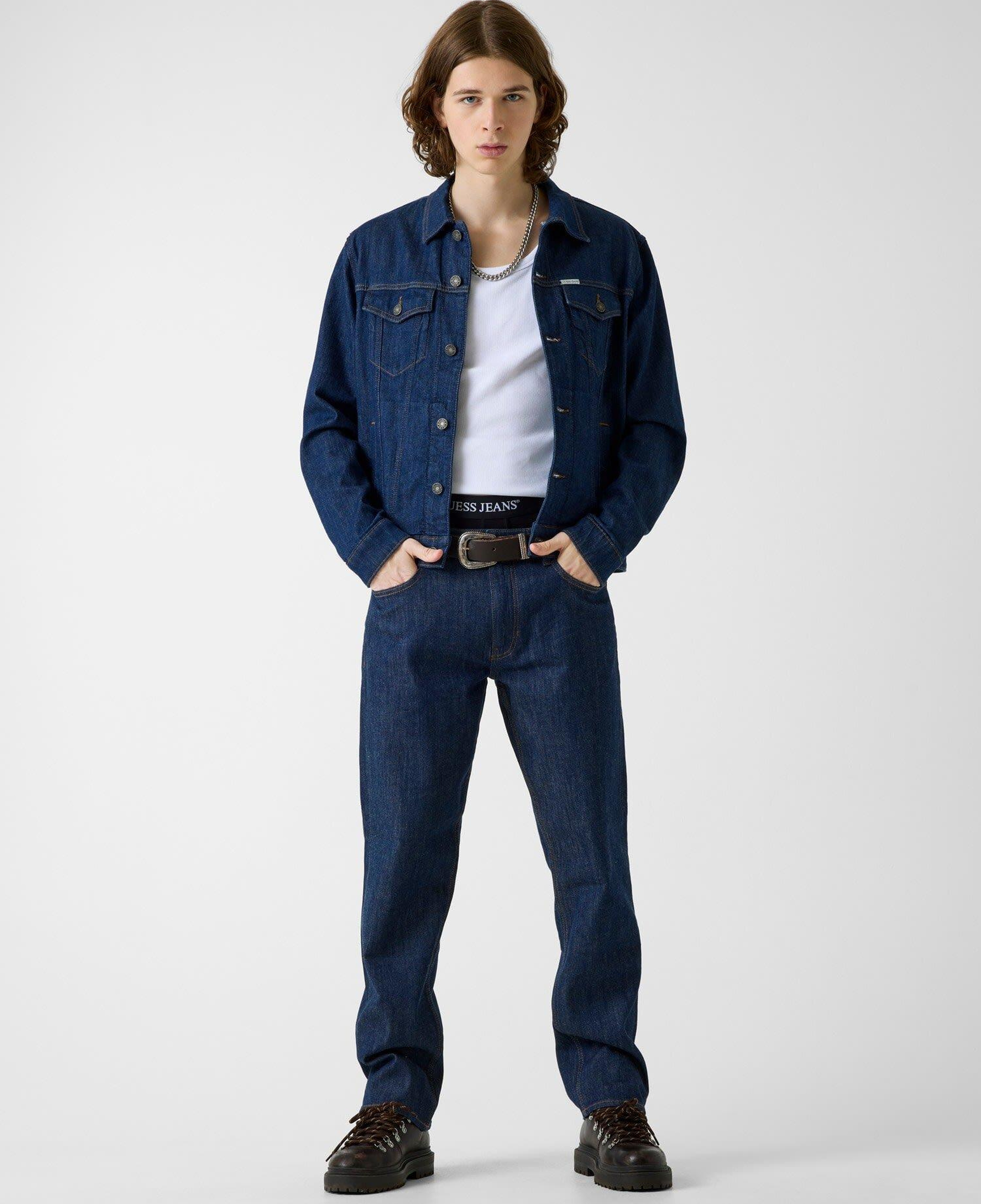 Guess Jeans Indigo Erkek Regular Fit Jean