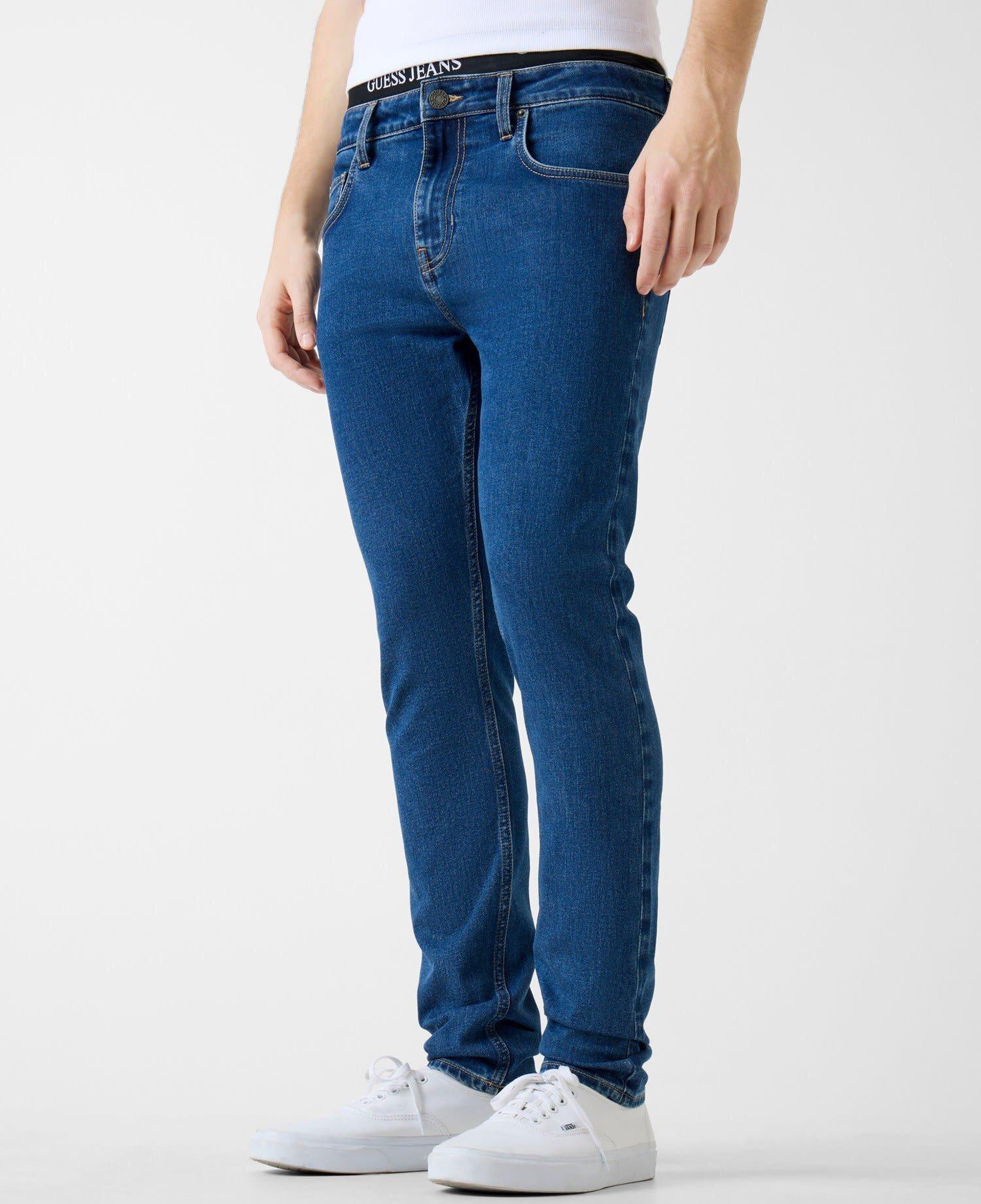 Guess Jeans Indigo Erkek Skinny Fit Jean