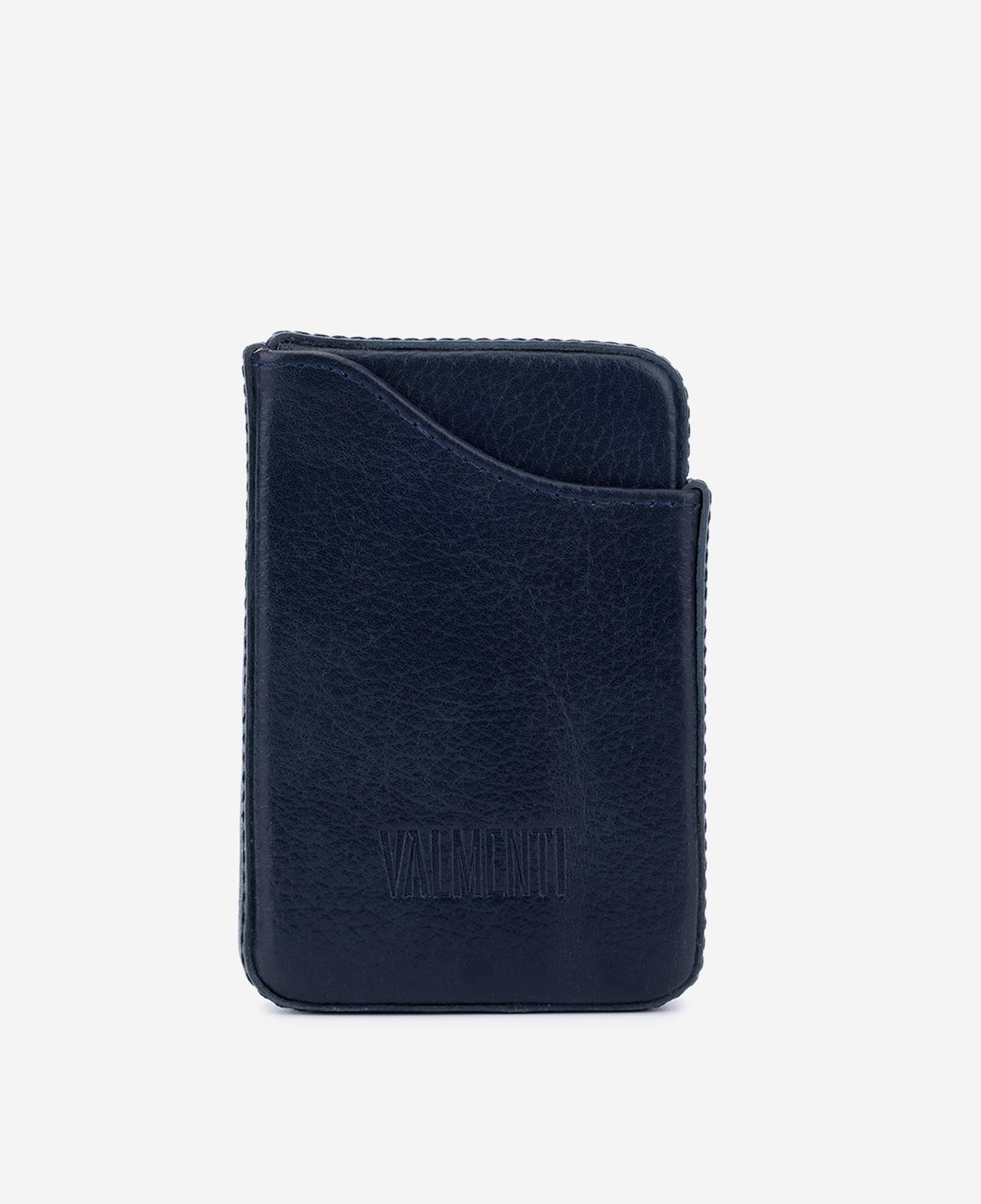 Valmenti Unisex Hakiki Deri Lacivert Kartlık