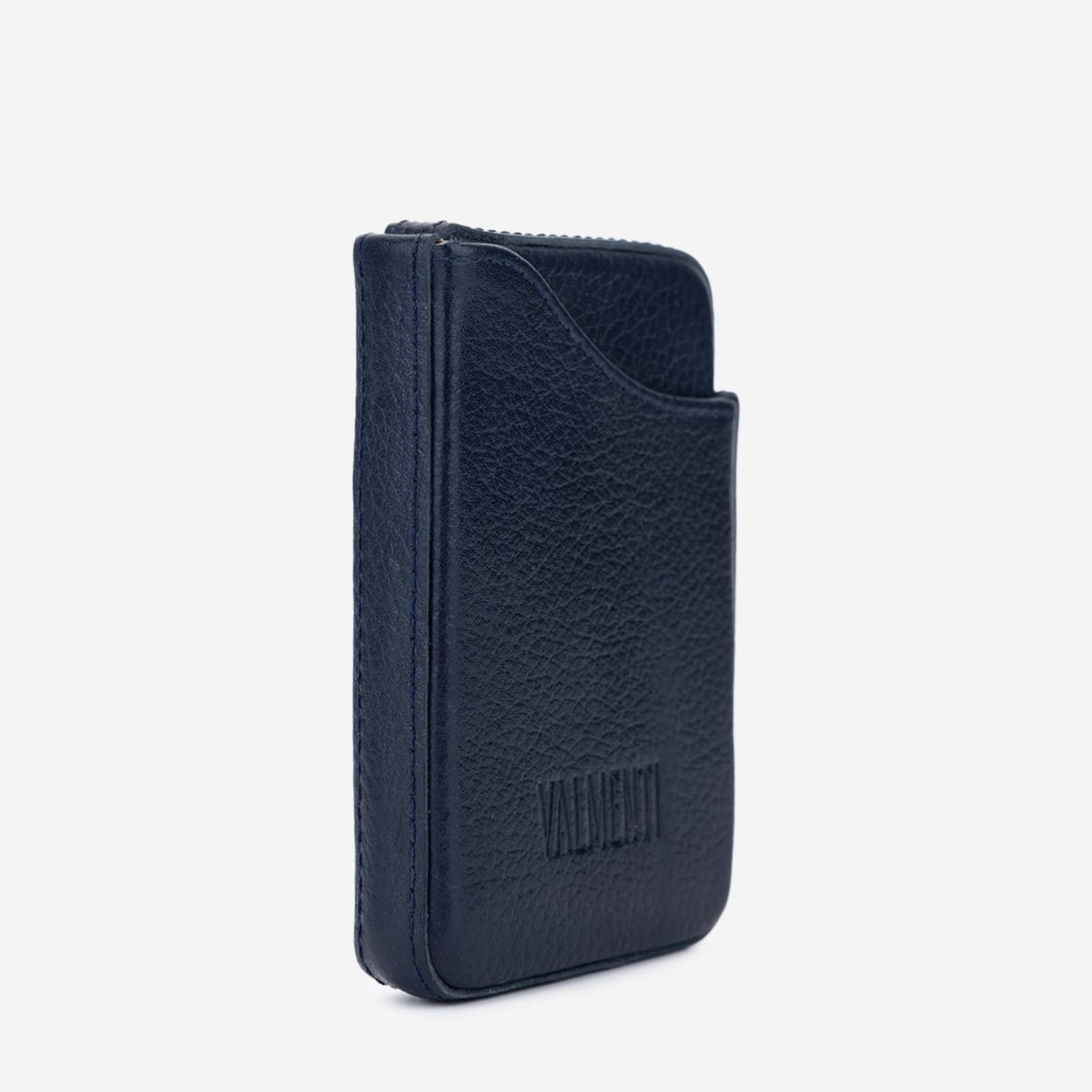 Valmenti Unisex Hakiki Deri Lacivert Kartlık
