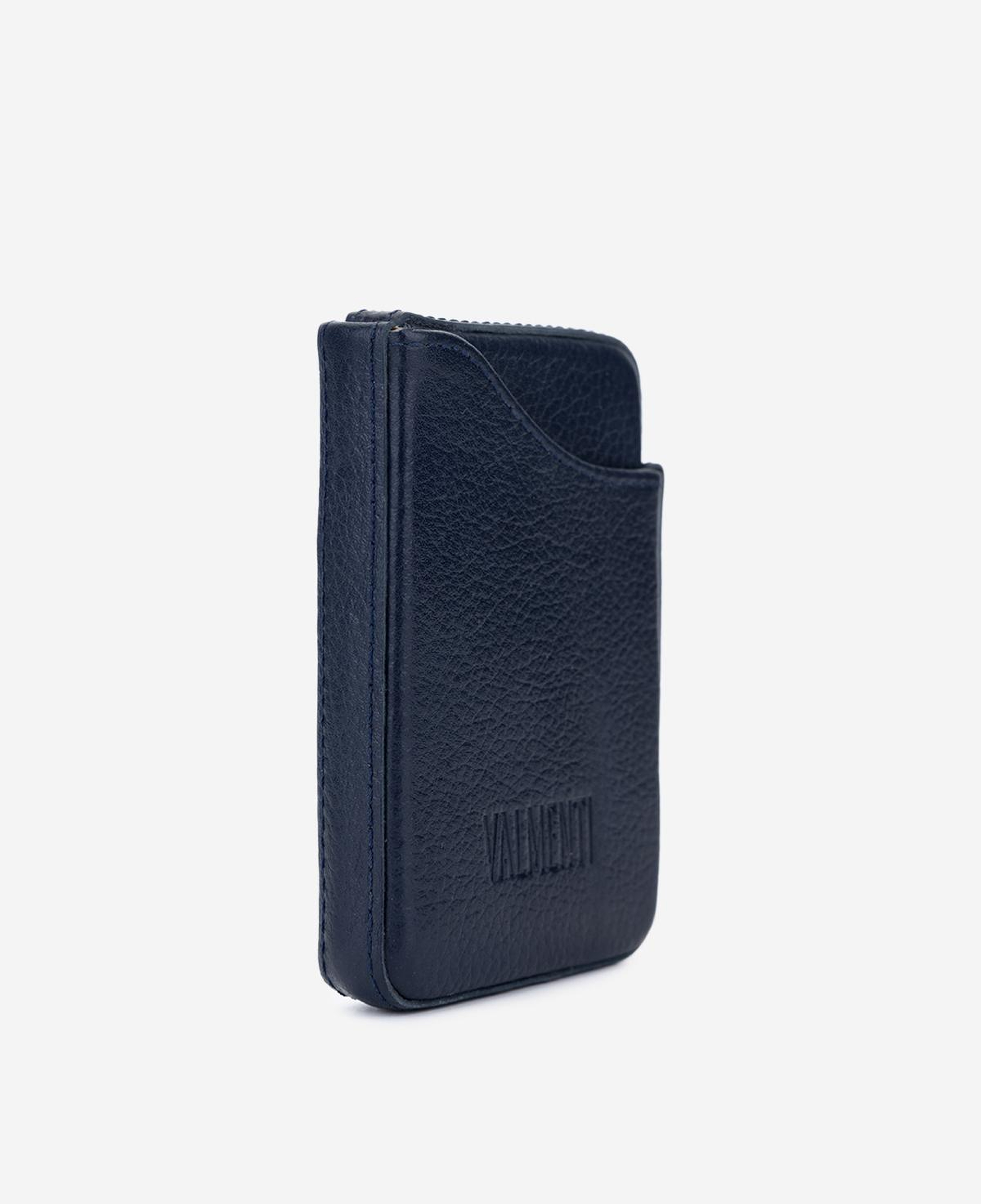 Valmenti Unisex Hakiki Deri Lacivert Kartlık
