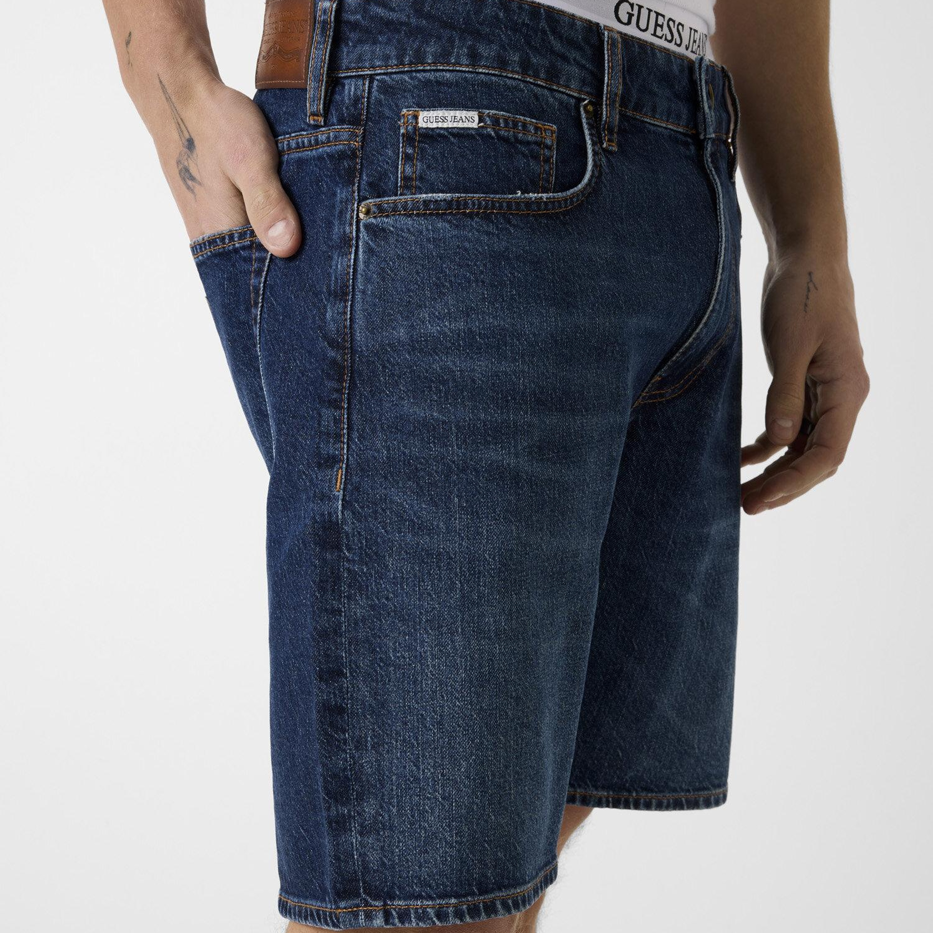 Guess Jeans Unisex Regular Fit Denim Şort