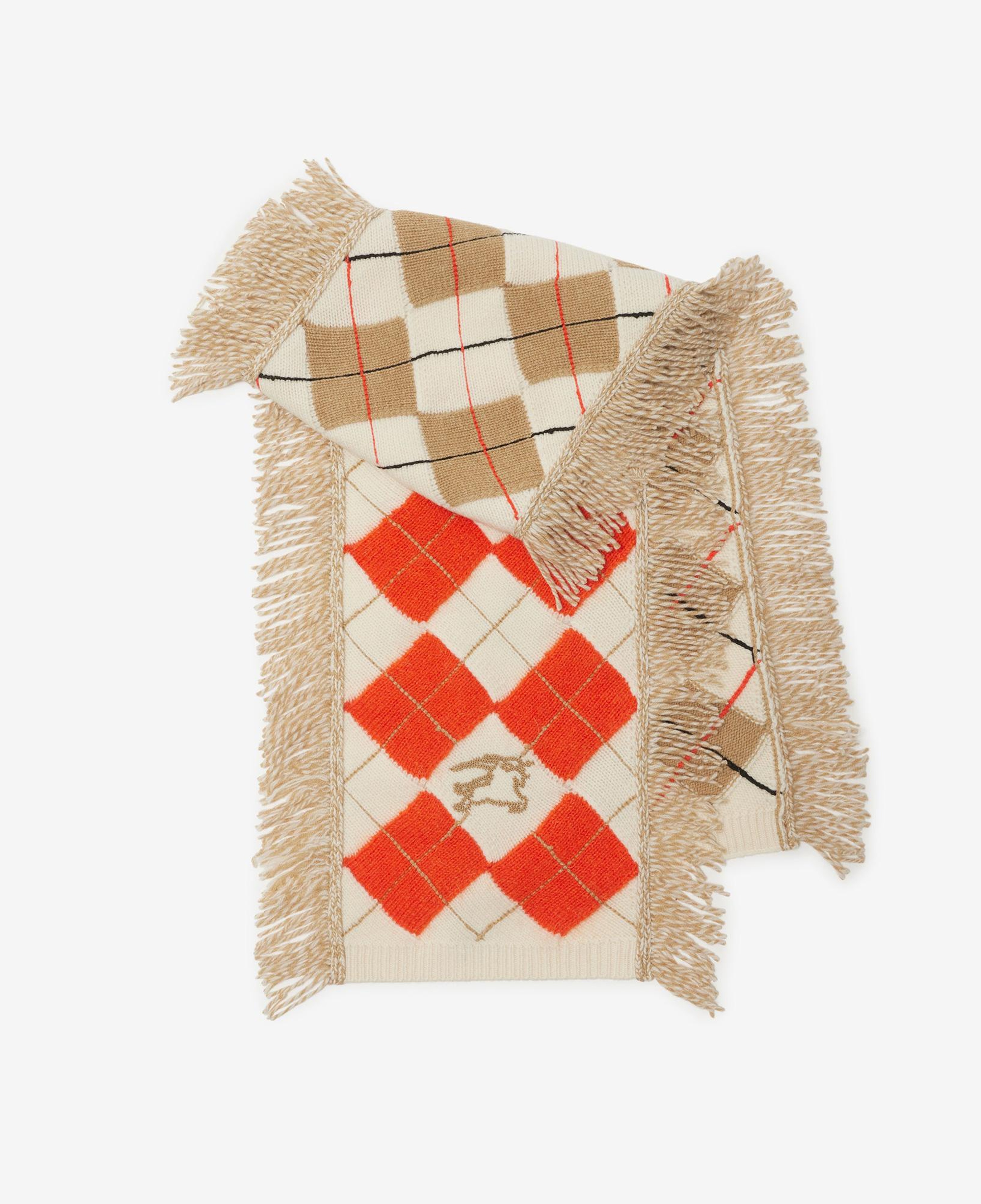Burberry Argyle Wool Mohair Blend Çocuk Kırmızı Atkı