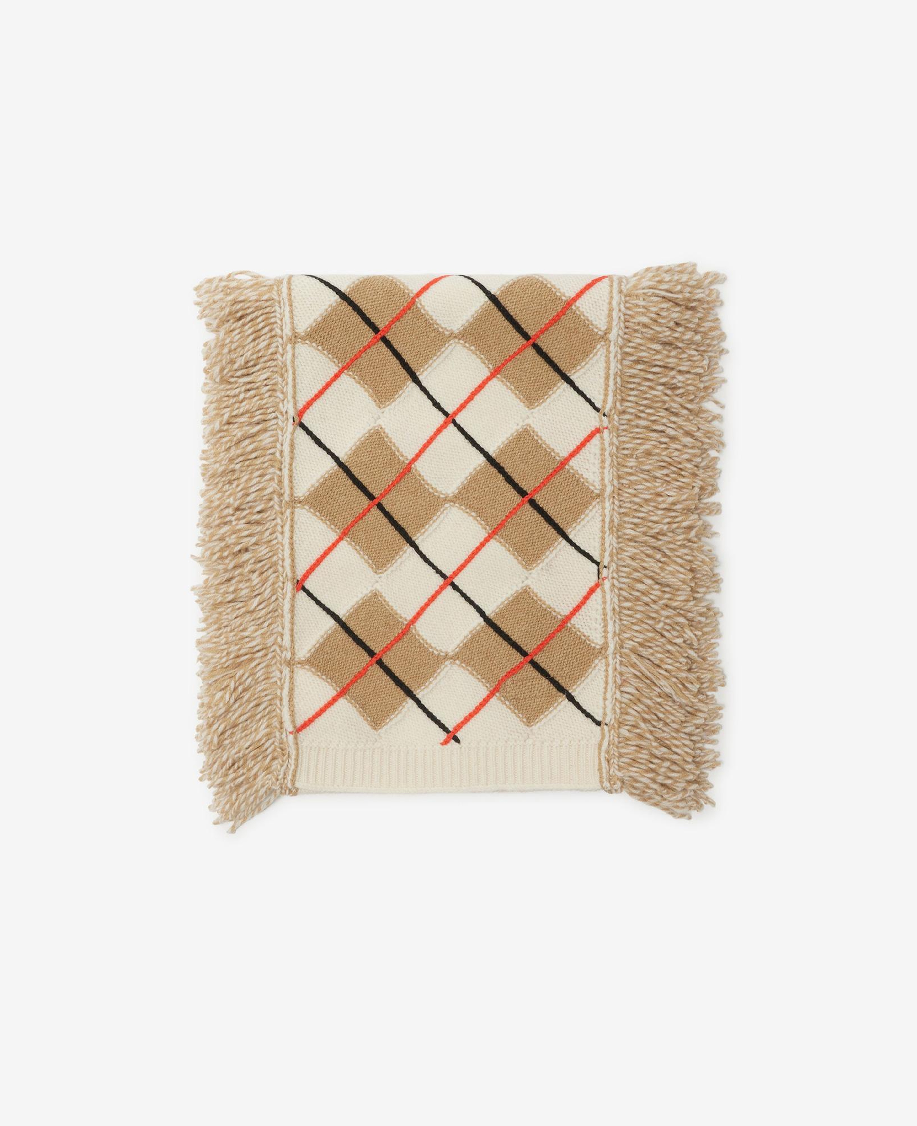 Burberry Argyle Wool Mohair Blend Çocuk Kırmızı Atkı