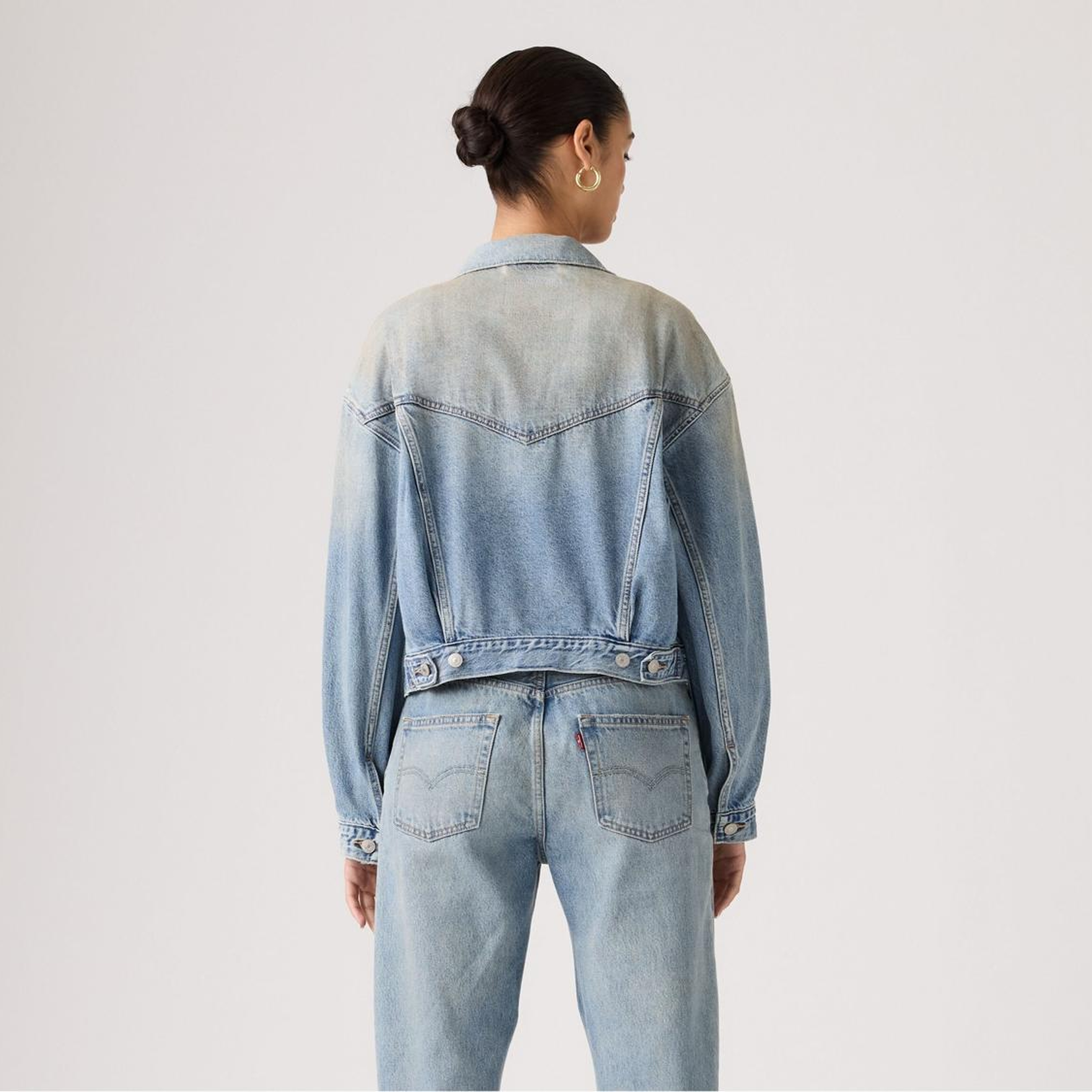 Cropped '90s Trucker Ceket