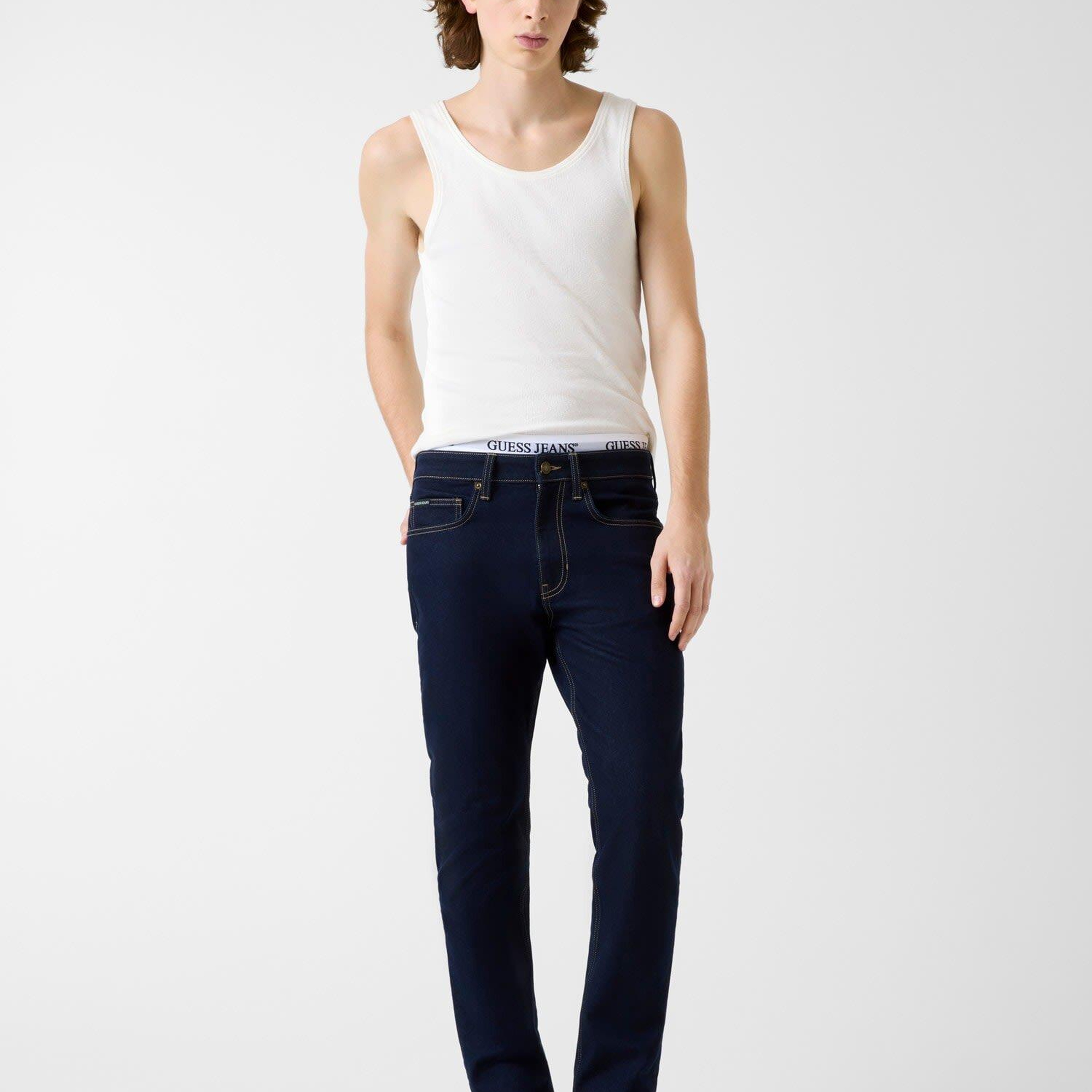 Guess Jeans Indigo Erkek Slim Fit Jean