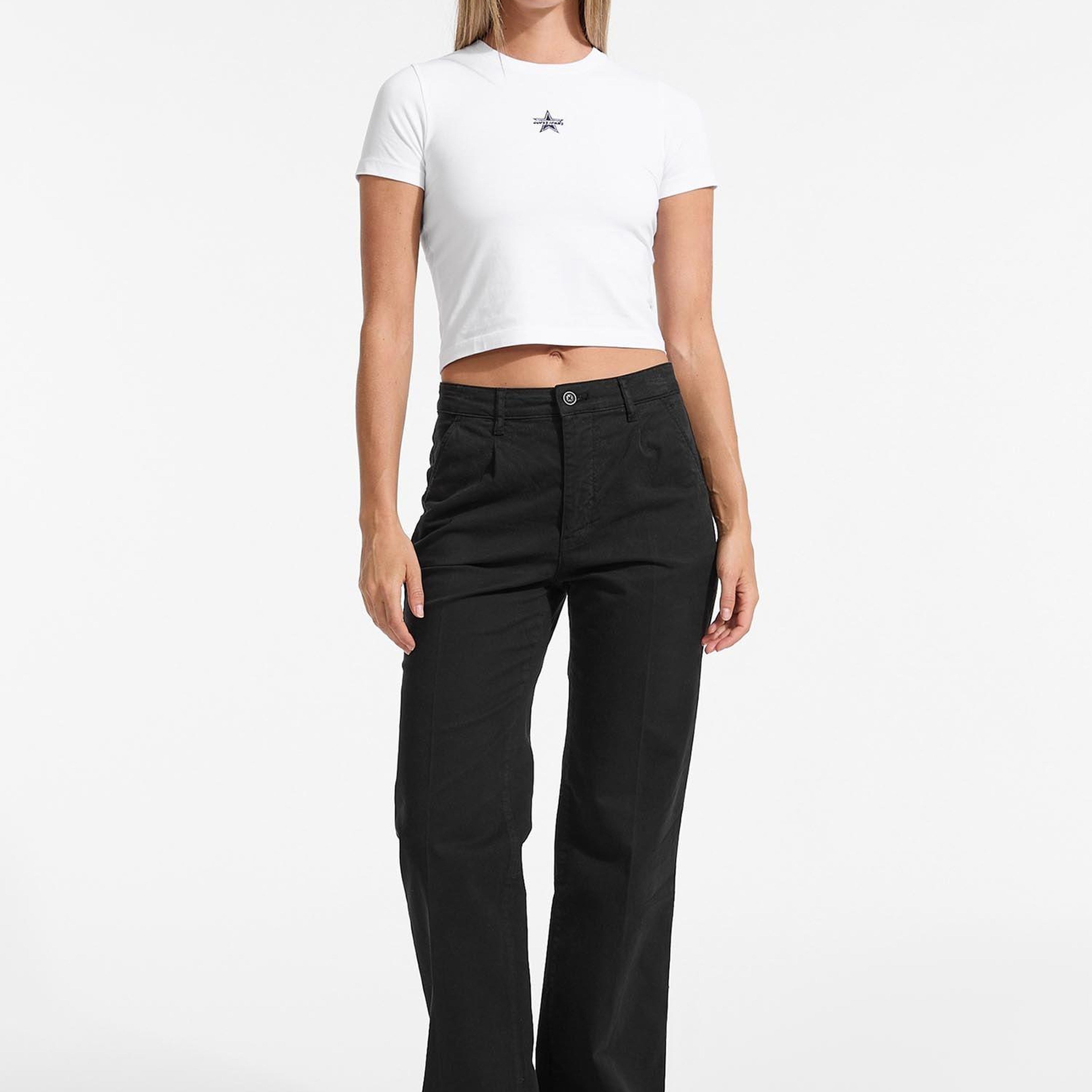Guess Jeans Straight Kadın Regular Fit Pantolon