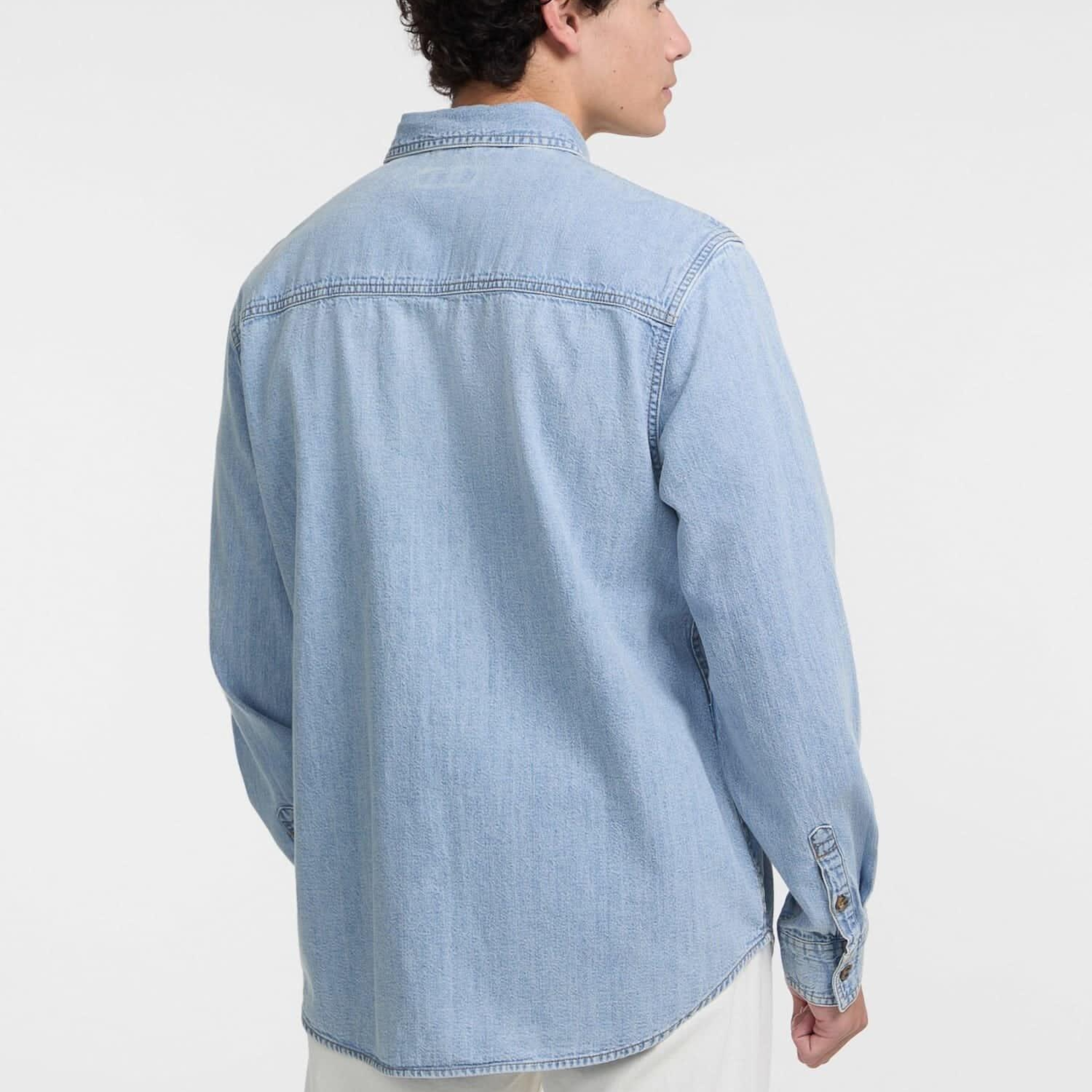Guess Jeans Regular Erkek Regular Fit Denim Gömlek