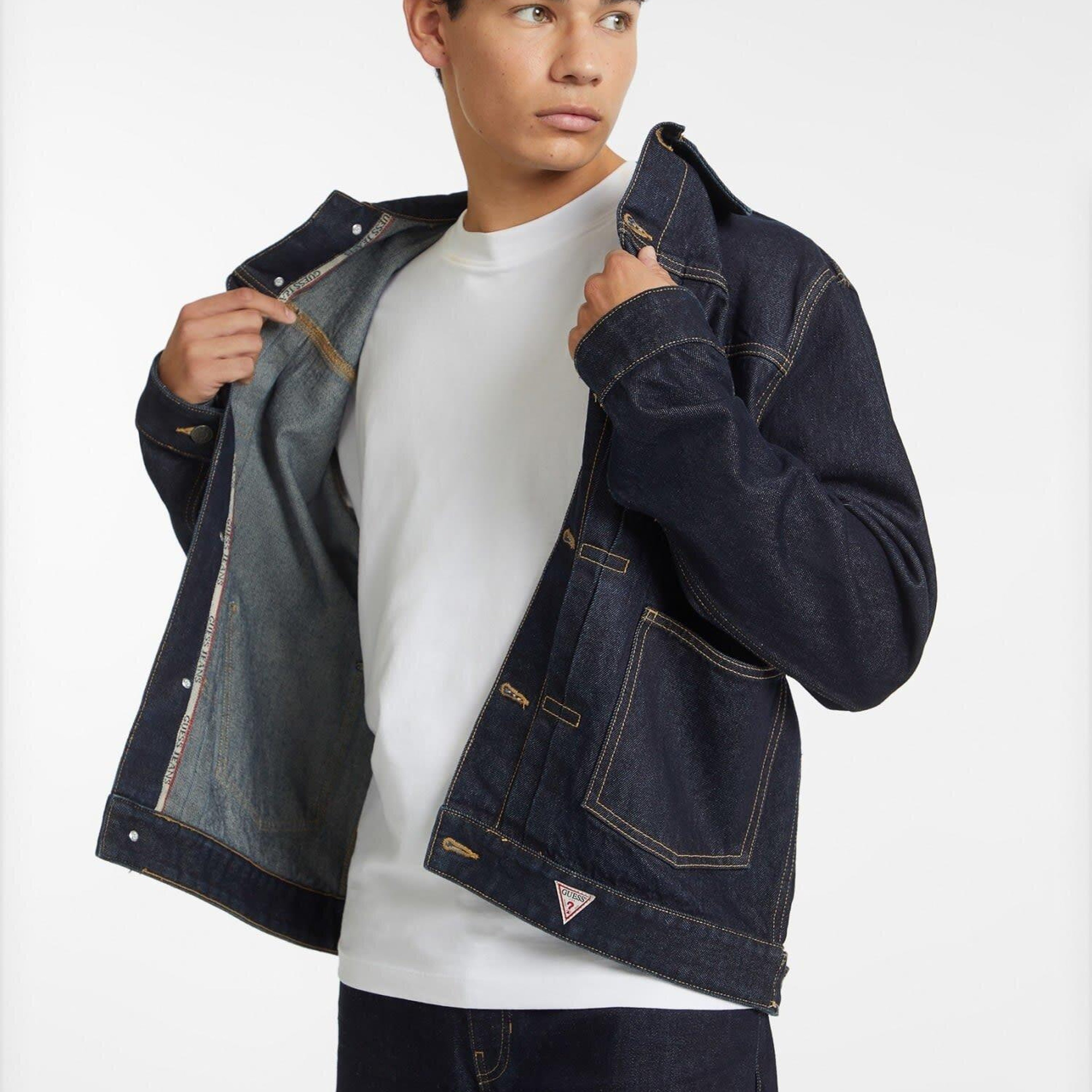 Guess Jeans Erkek Denim Ceket