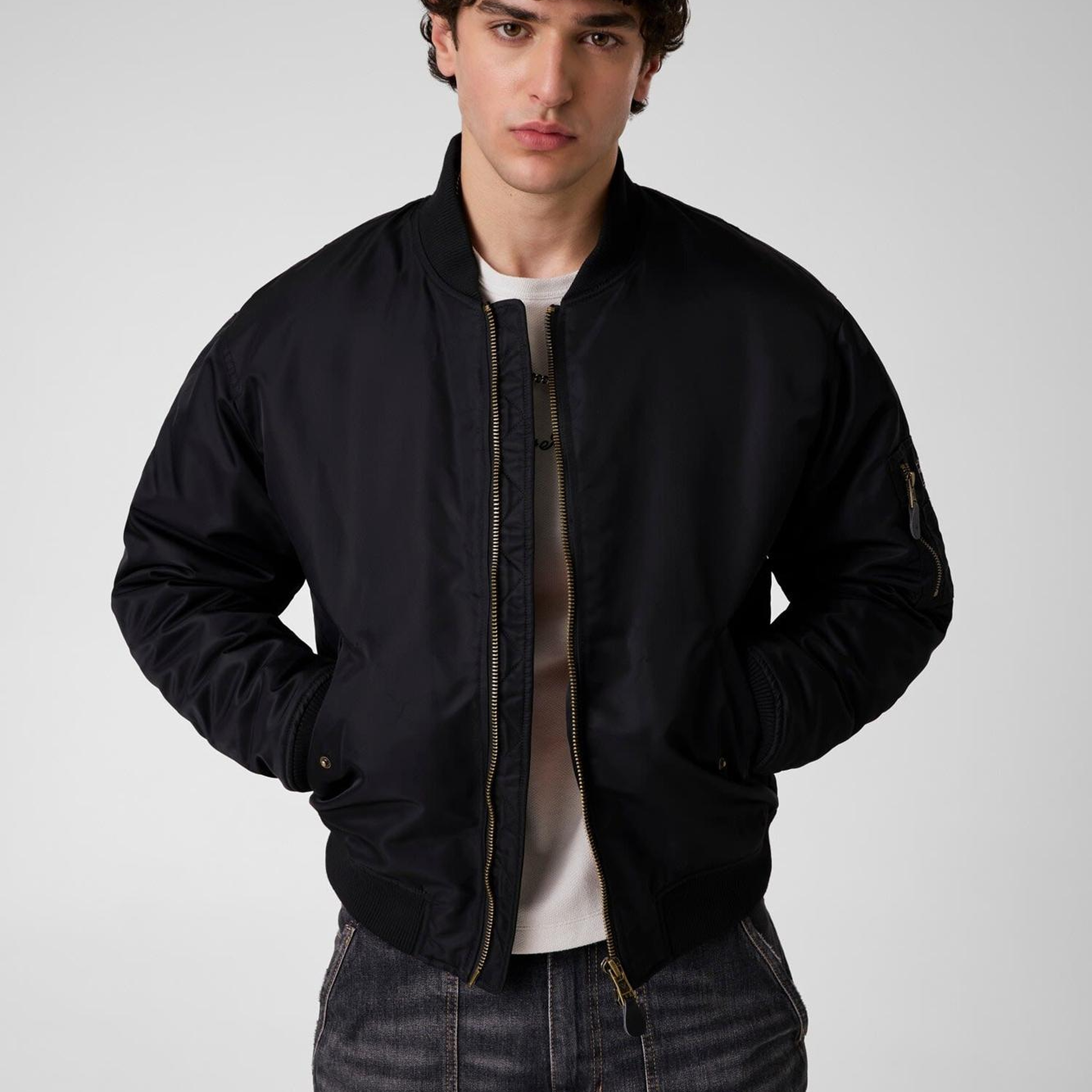 Guess Jeans Erkek Bomber Ceket