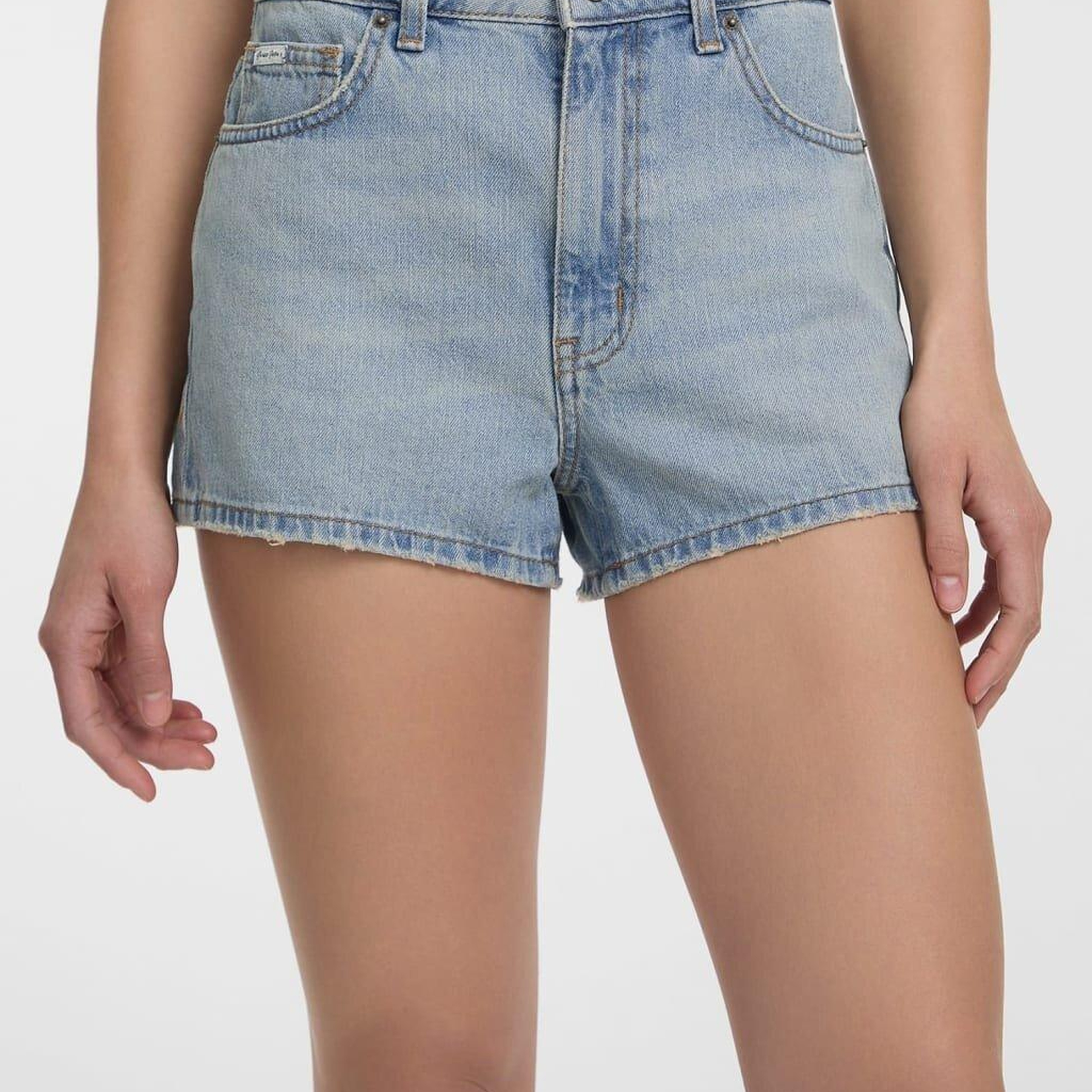 Guess Jeans Kadın Keten Karışımlı Regular Fit Denim Şort