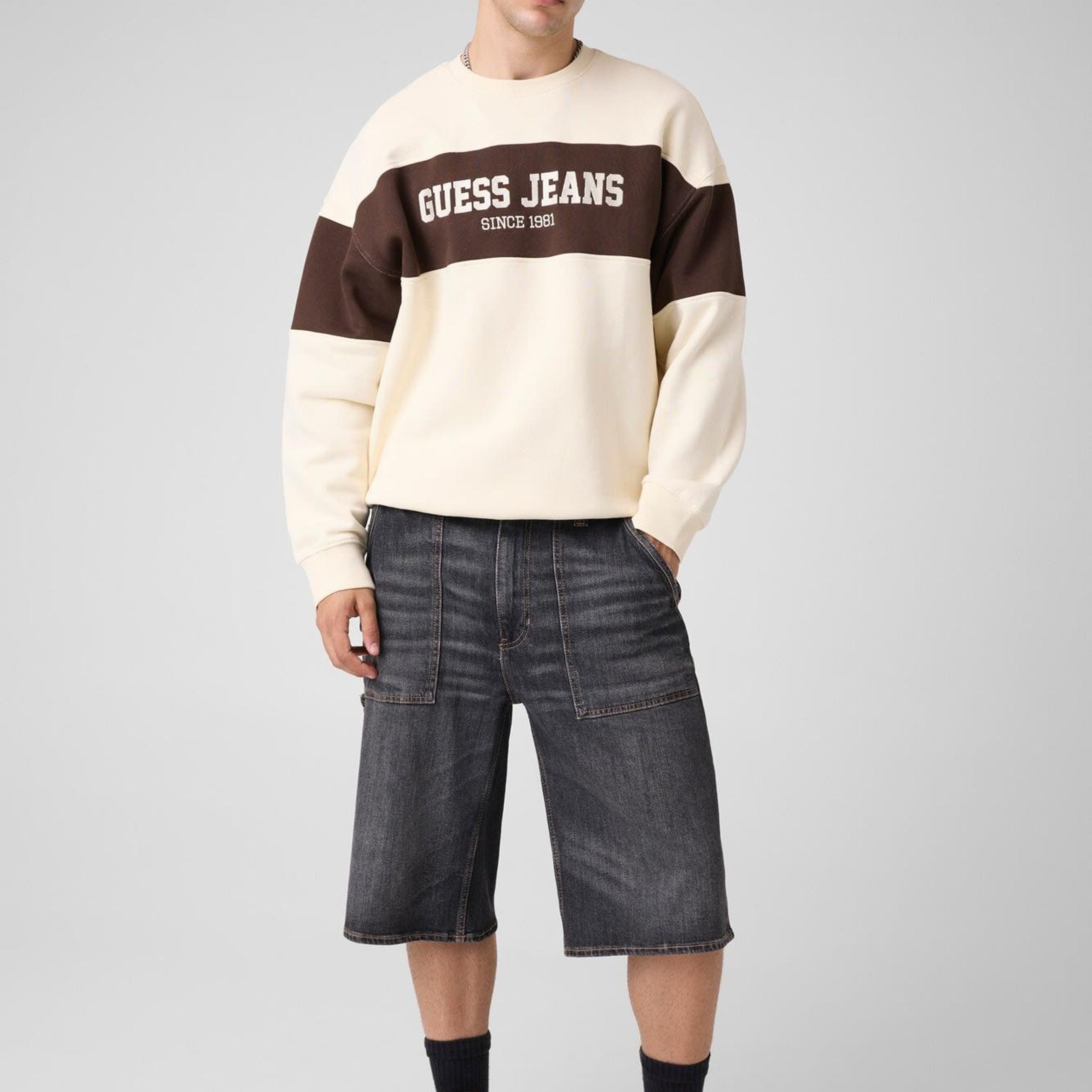 Guess Jeans Erkek Sweatshirt