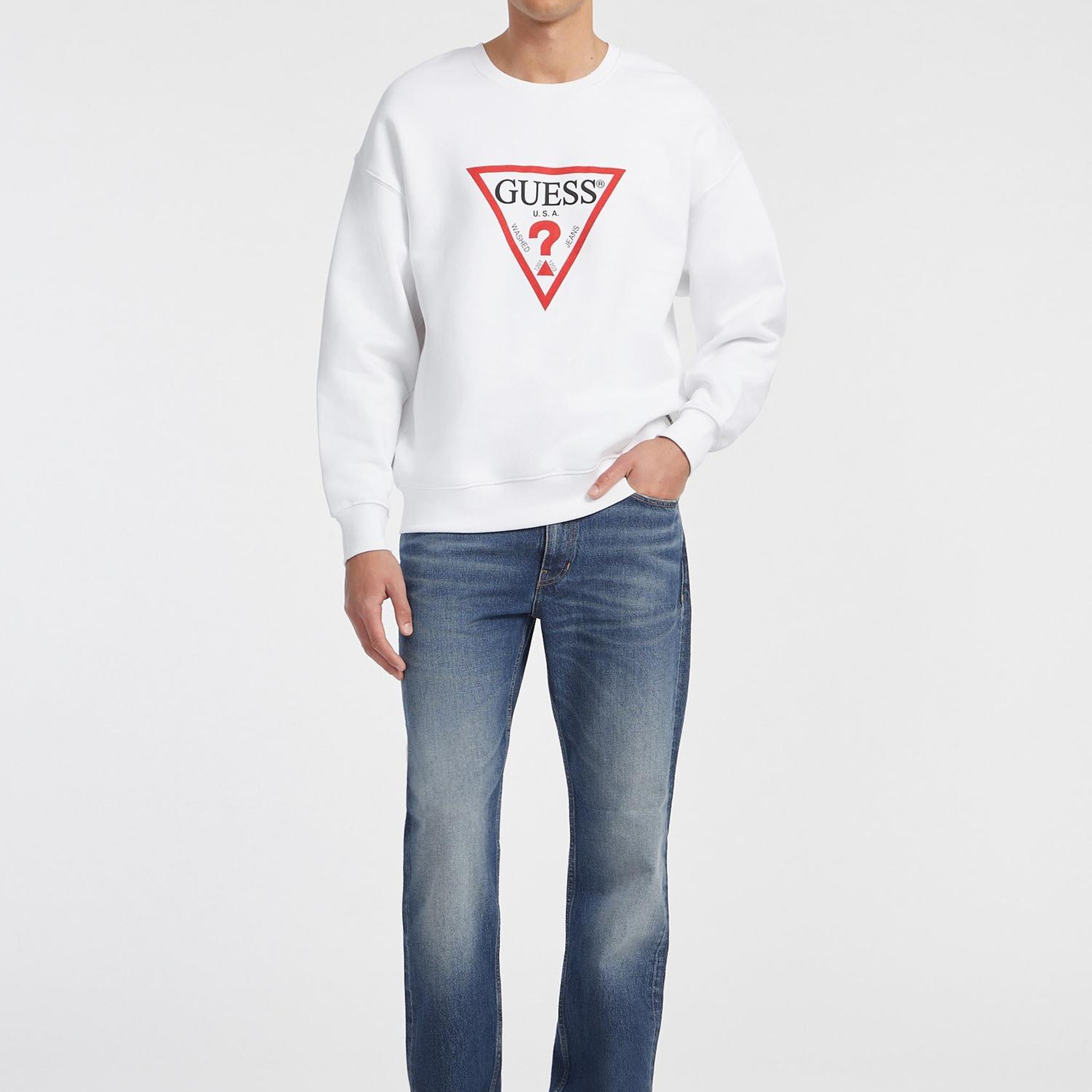 Guess Jeans Erkek Sweatshirt