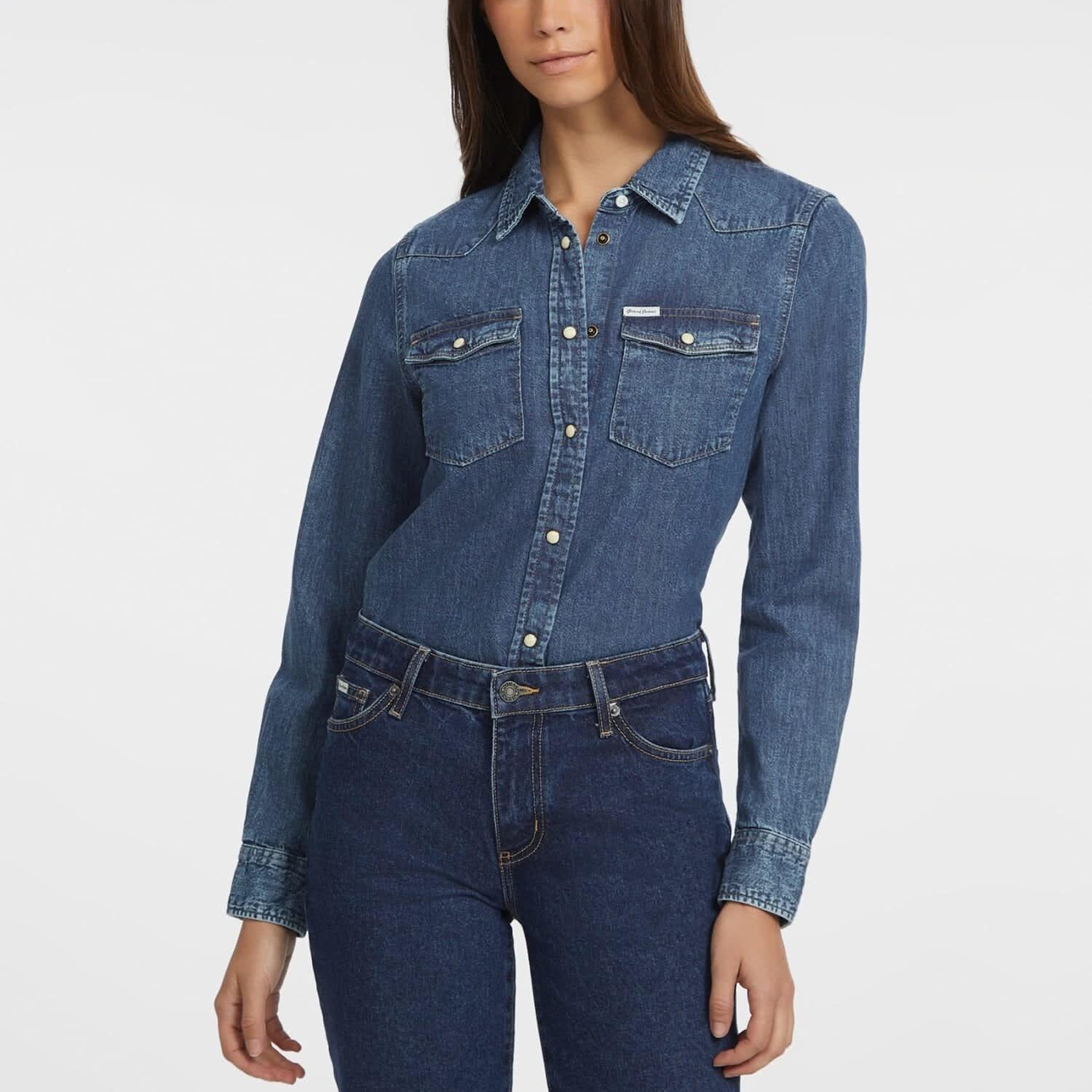 Guess Jeans Kadın Denim Gömlek