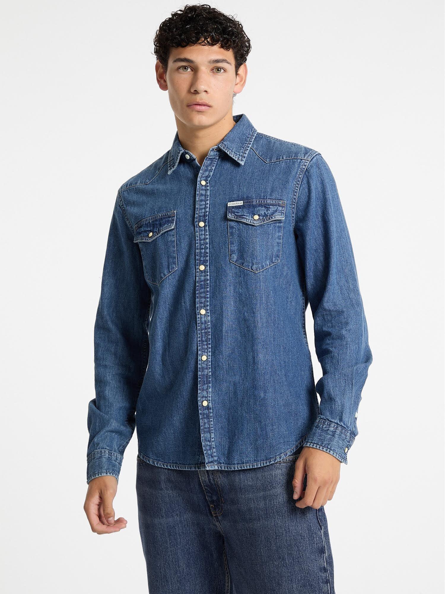 Guess Jeans Erkek Slim Fit DenSlim Gömlek