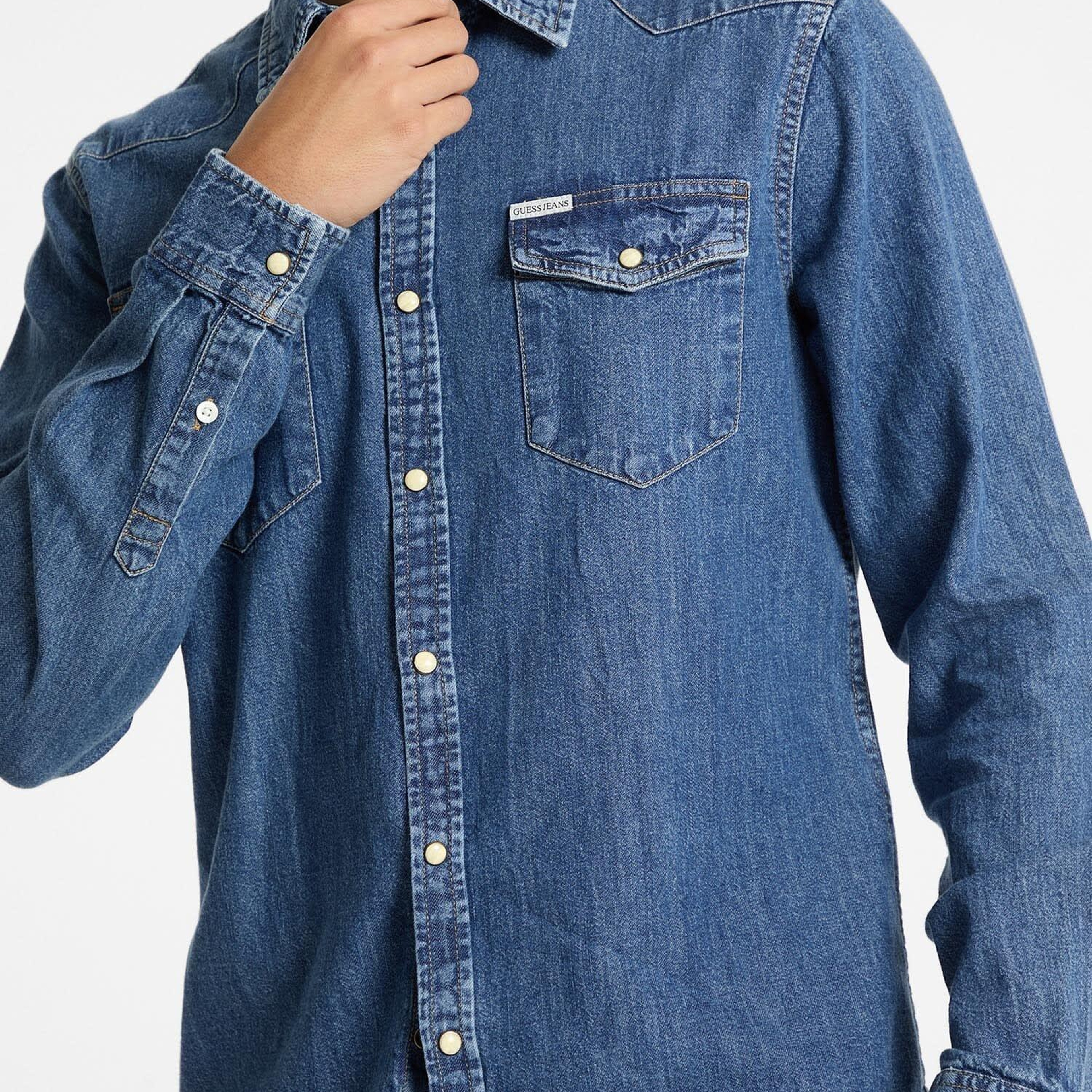 Guess Jeans Erkek Slim Fit DenSlim Gömlek