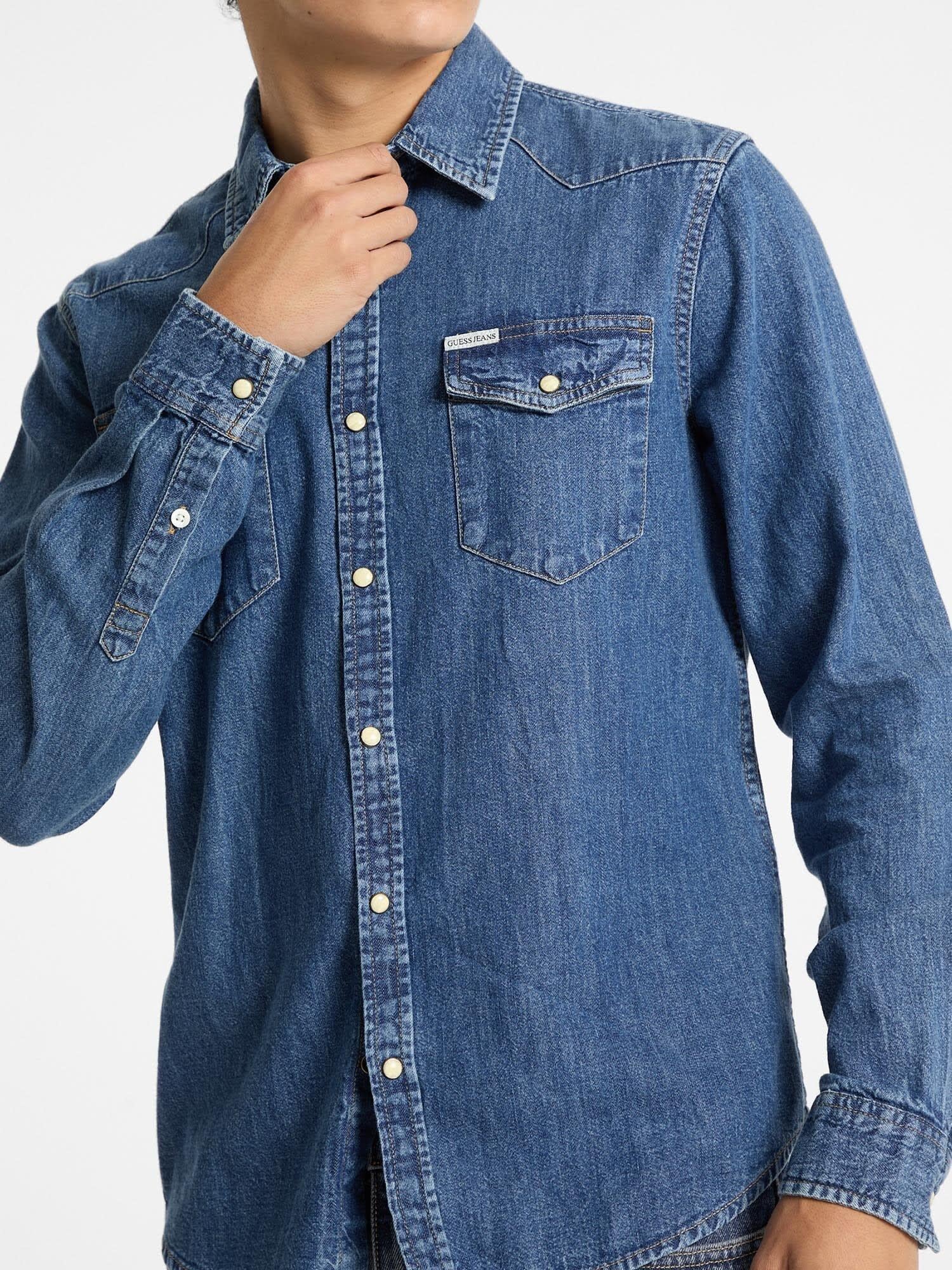 Guess Jeans Erkek Slim Fit DenSlim Gömlek