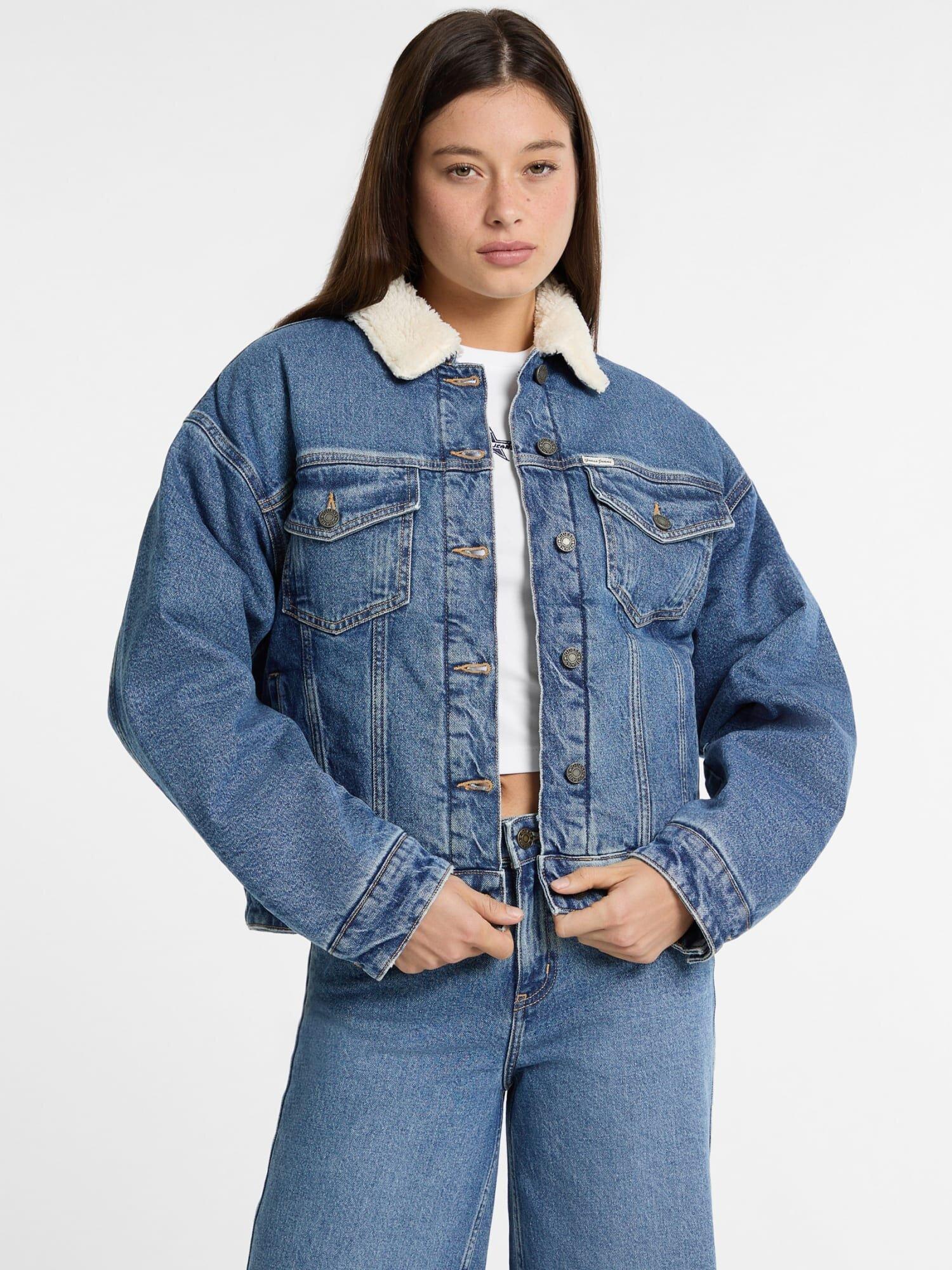Guess Jeans Kadın Denim Ceket