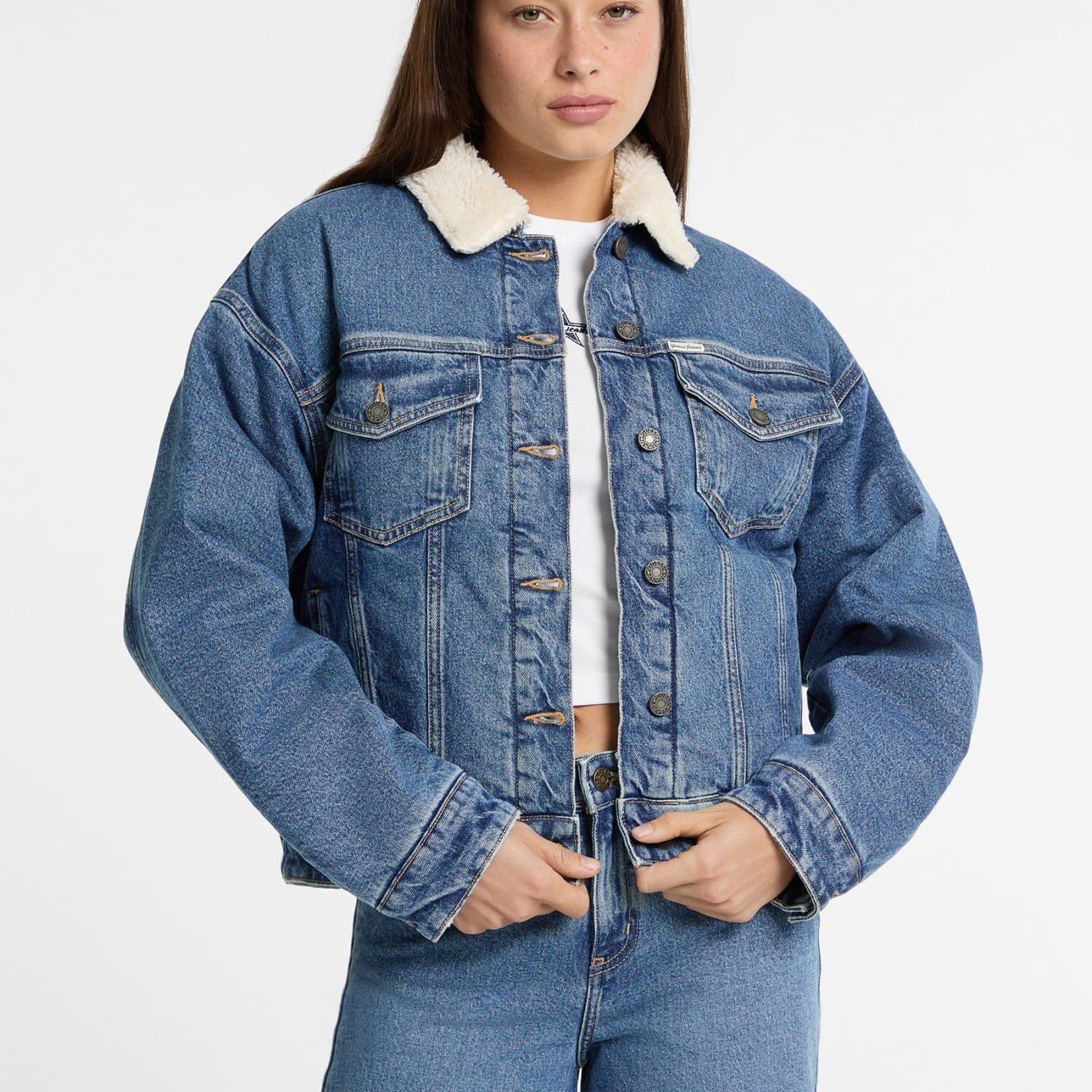 Guess Jeans Kadın Denim Ceket